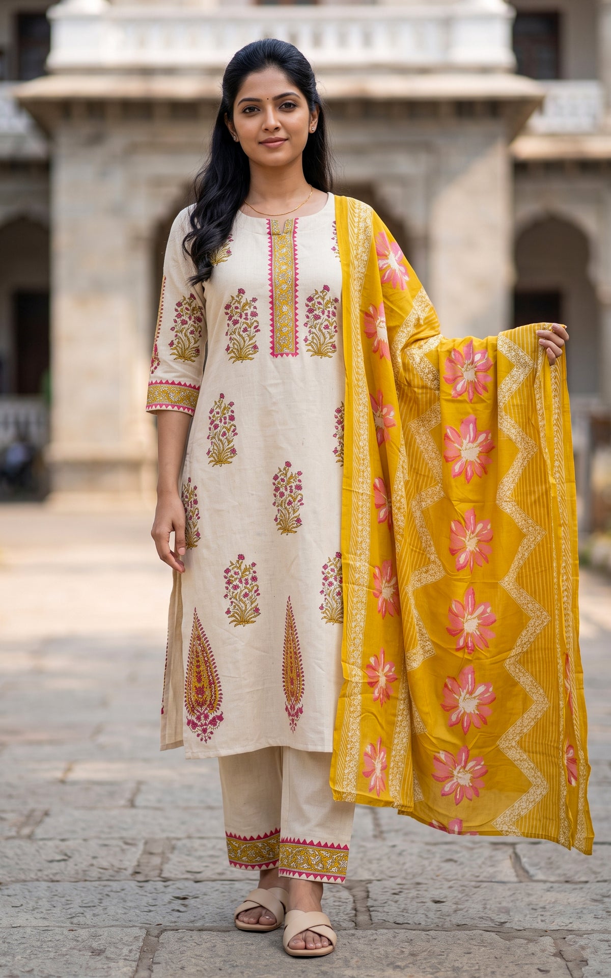 Maanvi (Kurti+Pant+Dupatta)