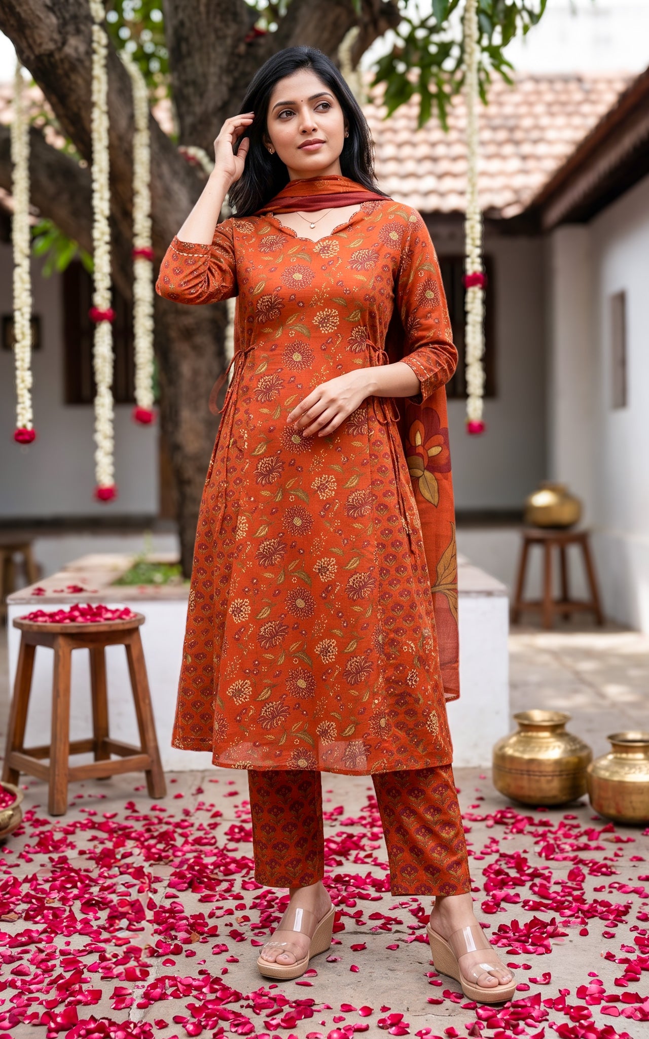 Anuradha B (Kurti+Pant+Dupatta)