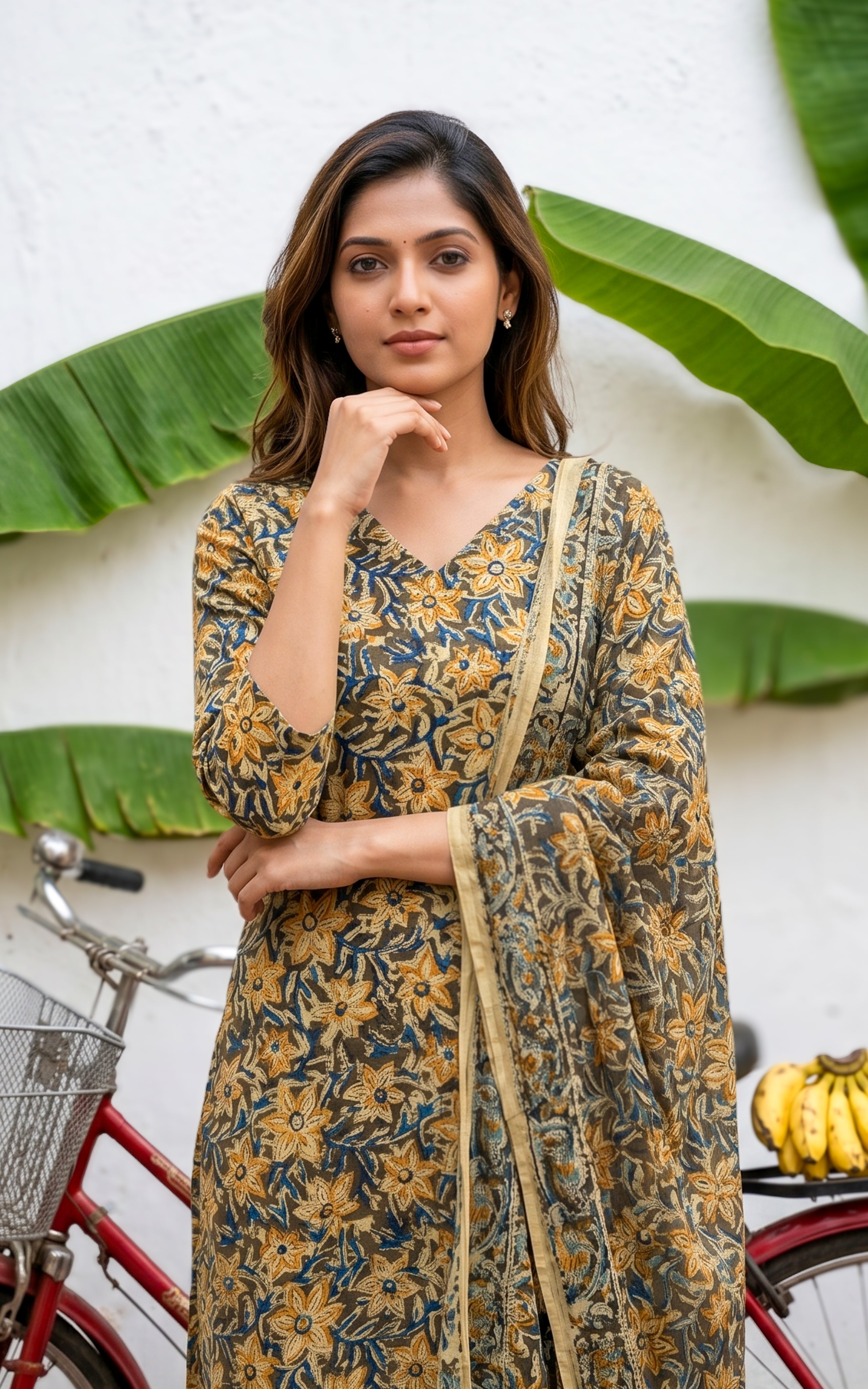 Traditional Kalamkari Cotton Kurti For Women