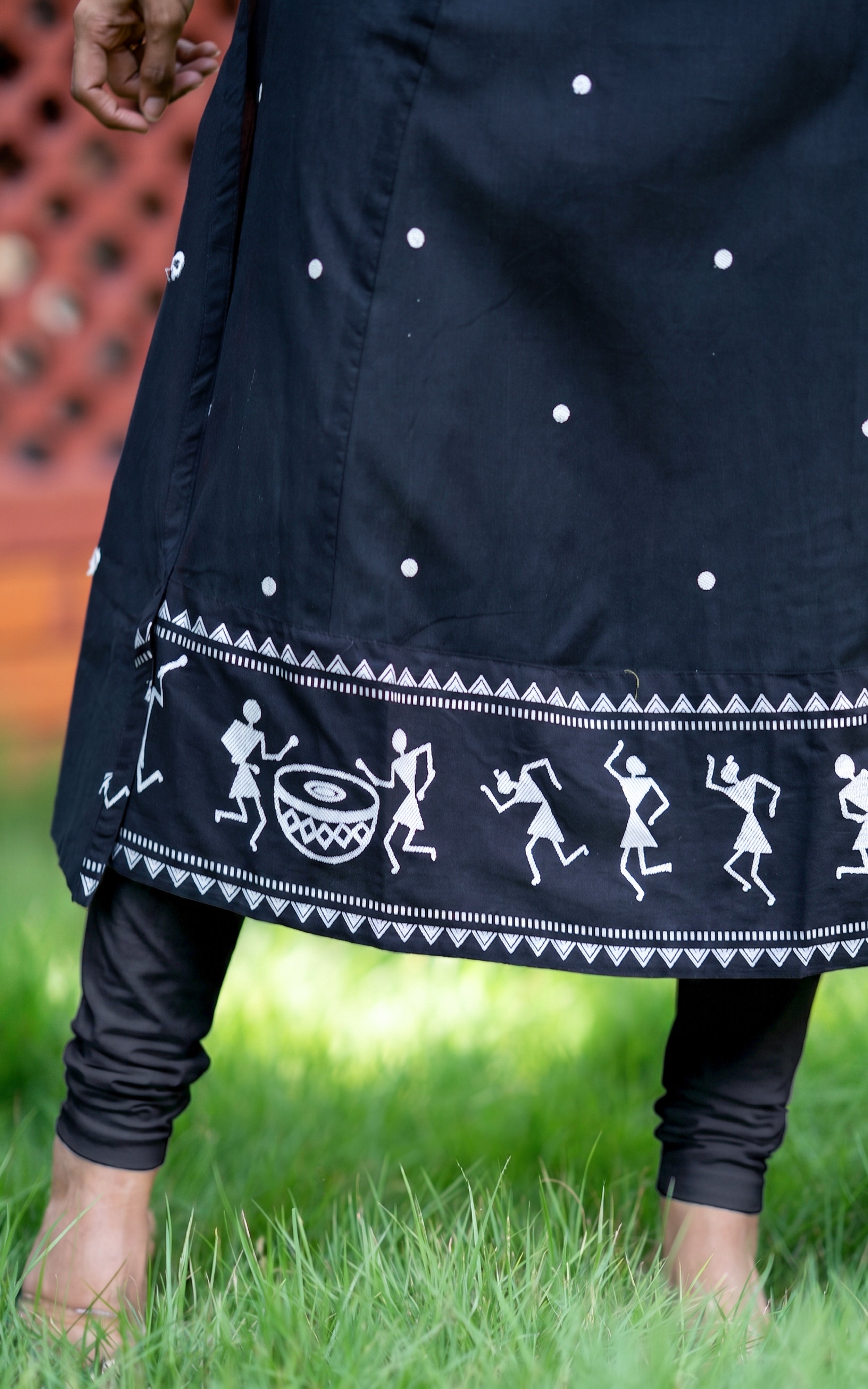 Marudham Black (Kurti+Dupatta)
