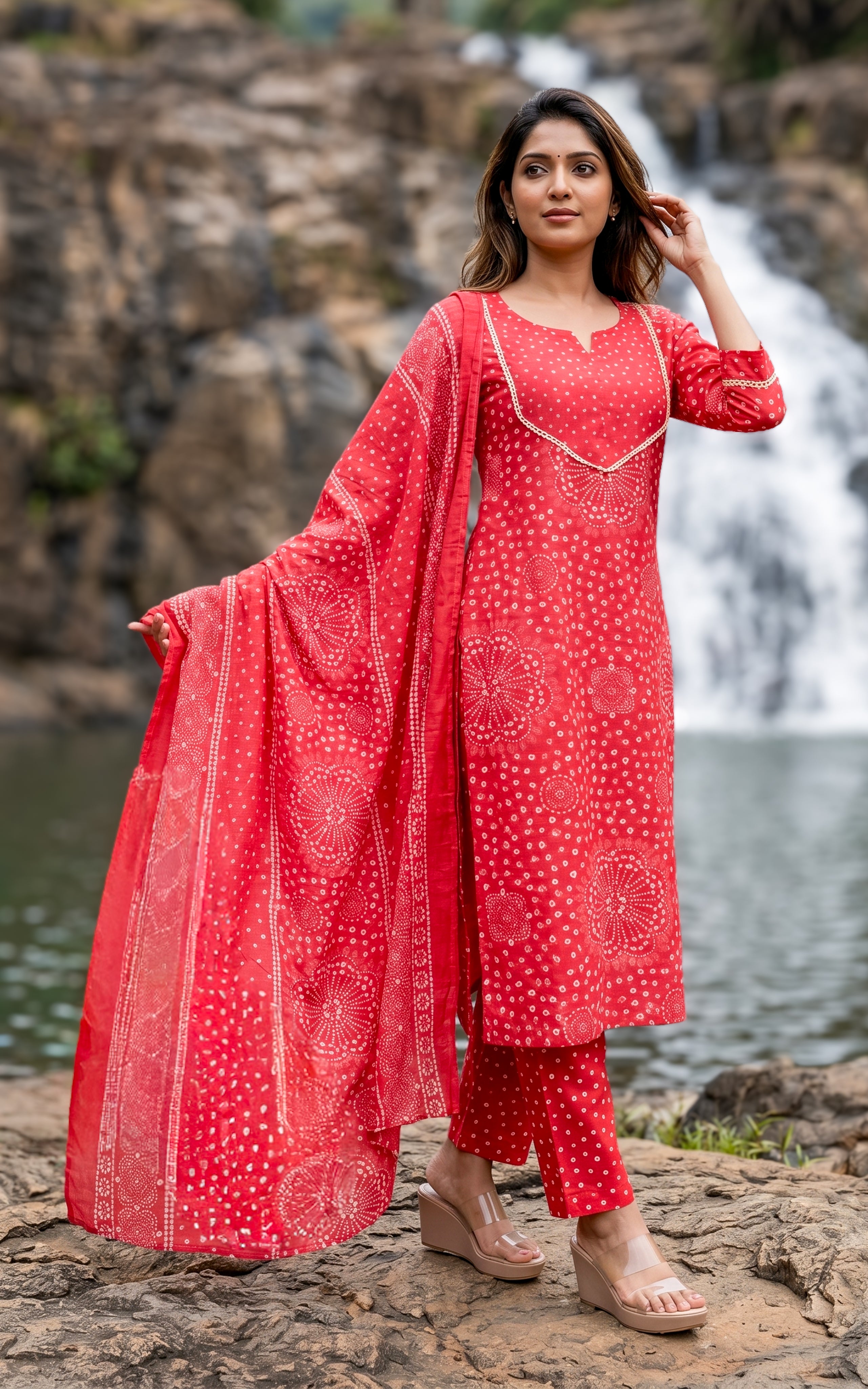 Stylish cotton kurti set for women