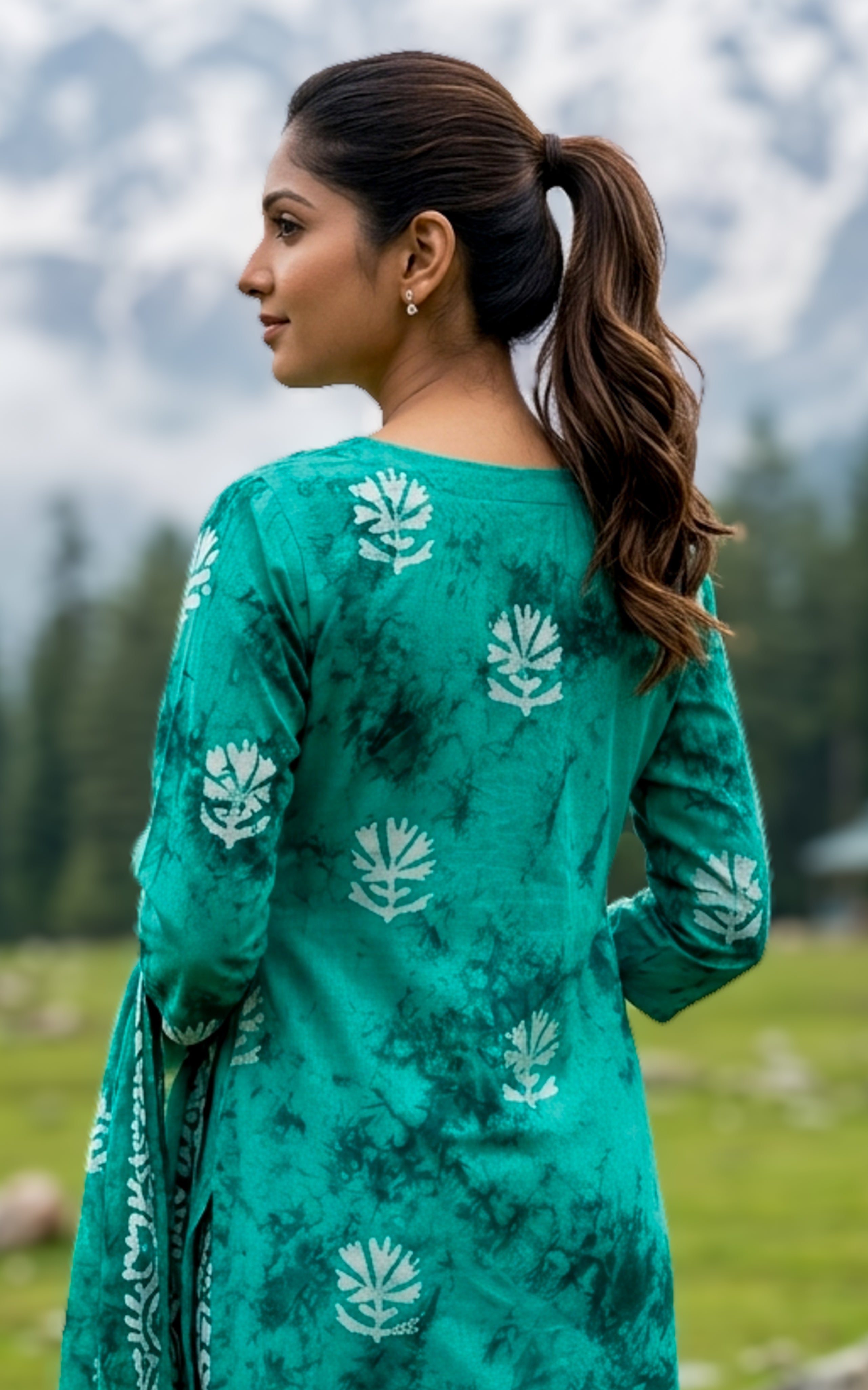 Merline A (Kurti+Pant+Dupatta)