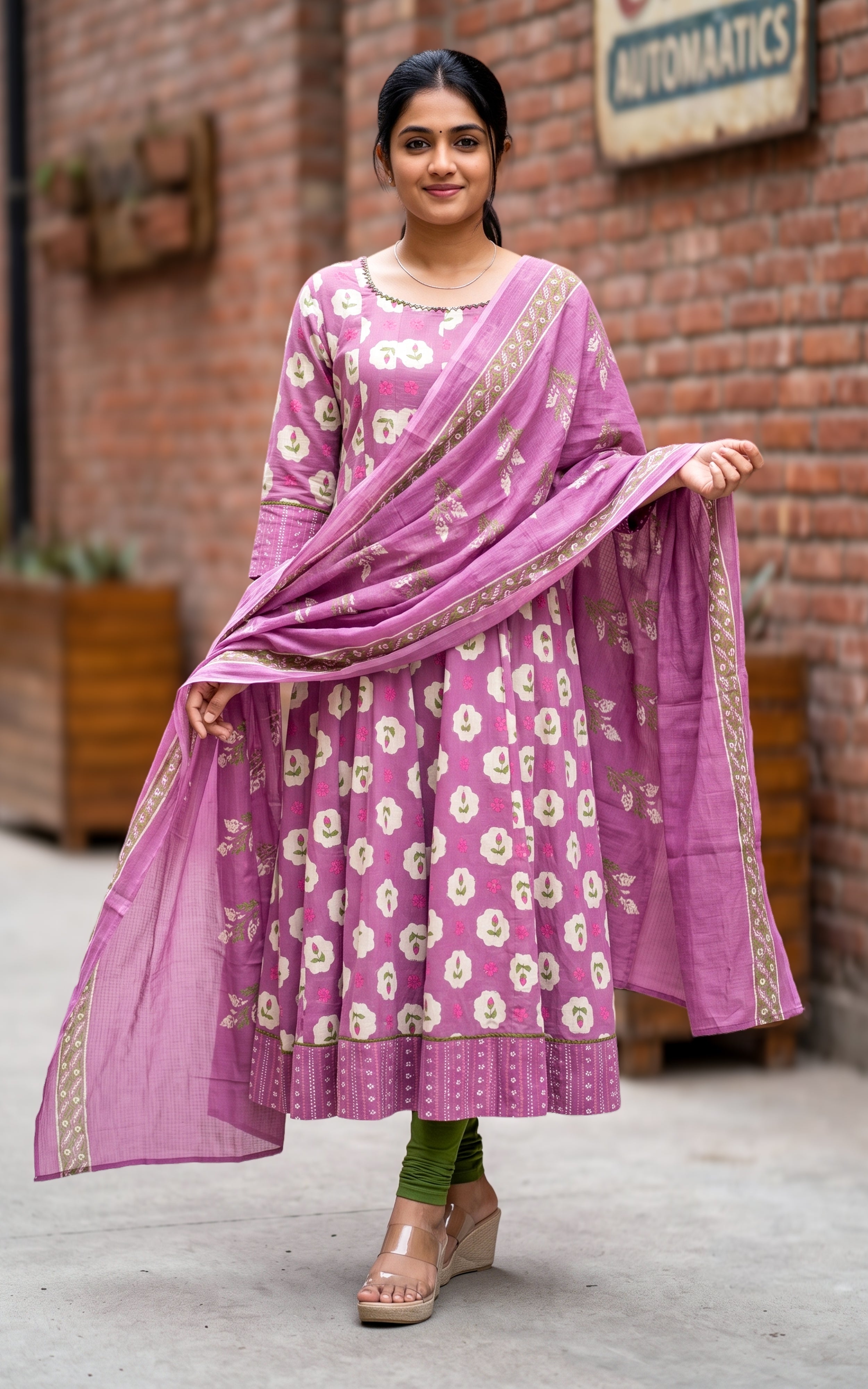 Takasha Onion Pink (Kurti+Dupatta)