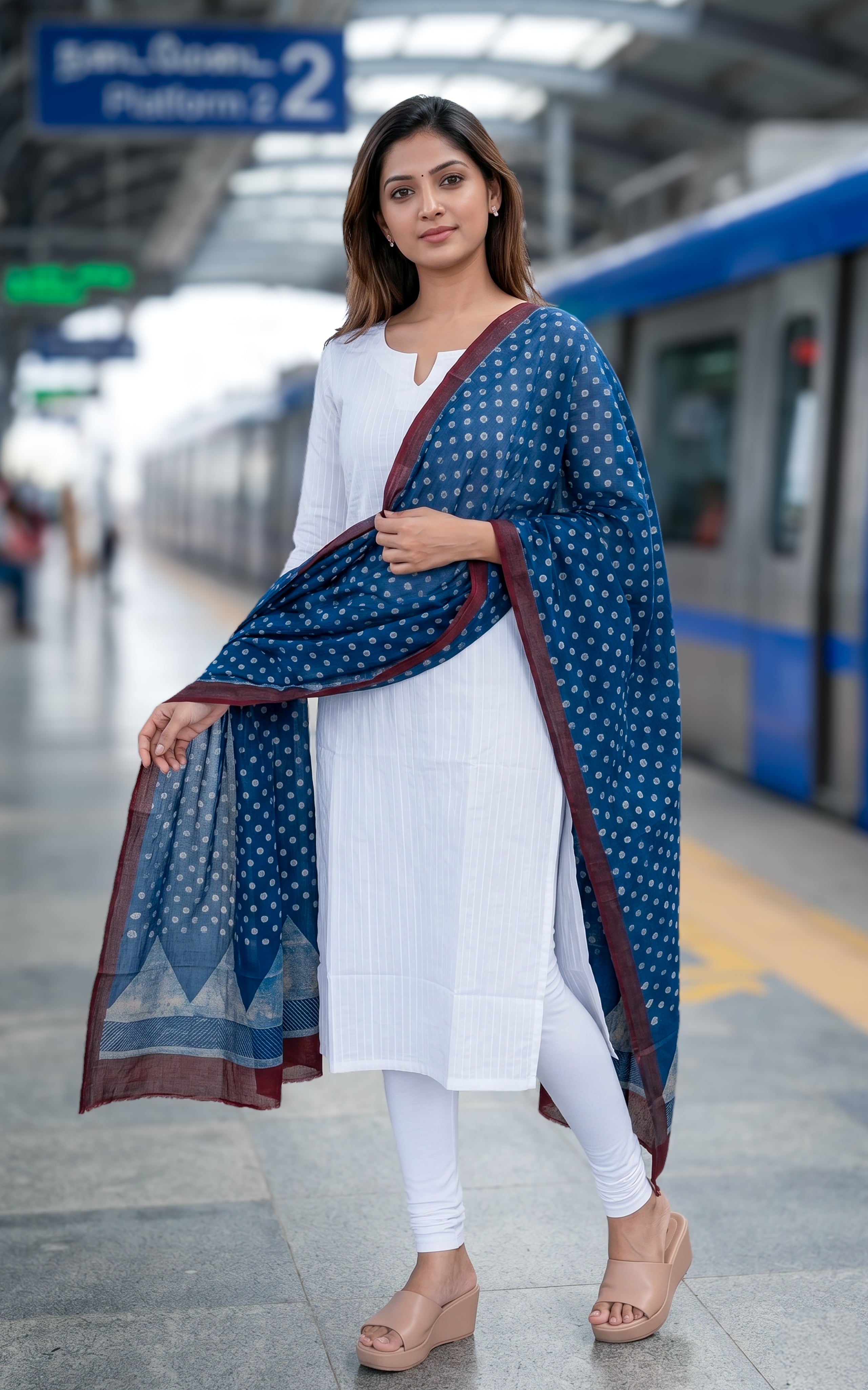 Venba B (Kurti+Dupatta)