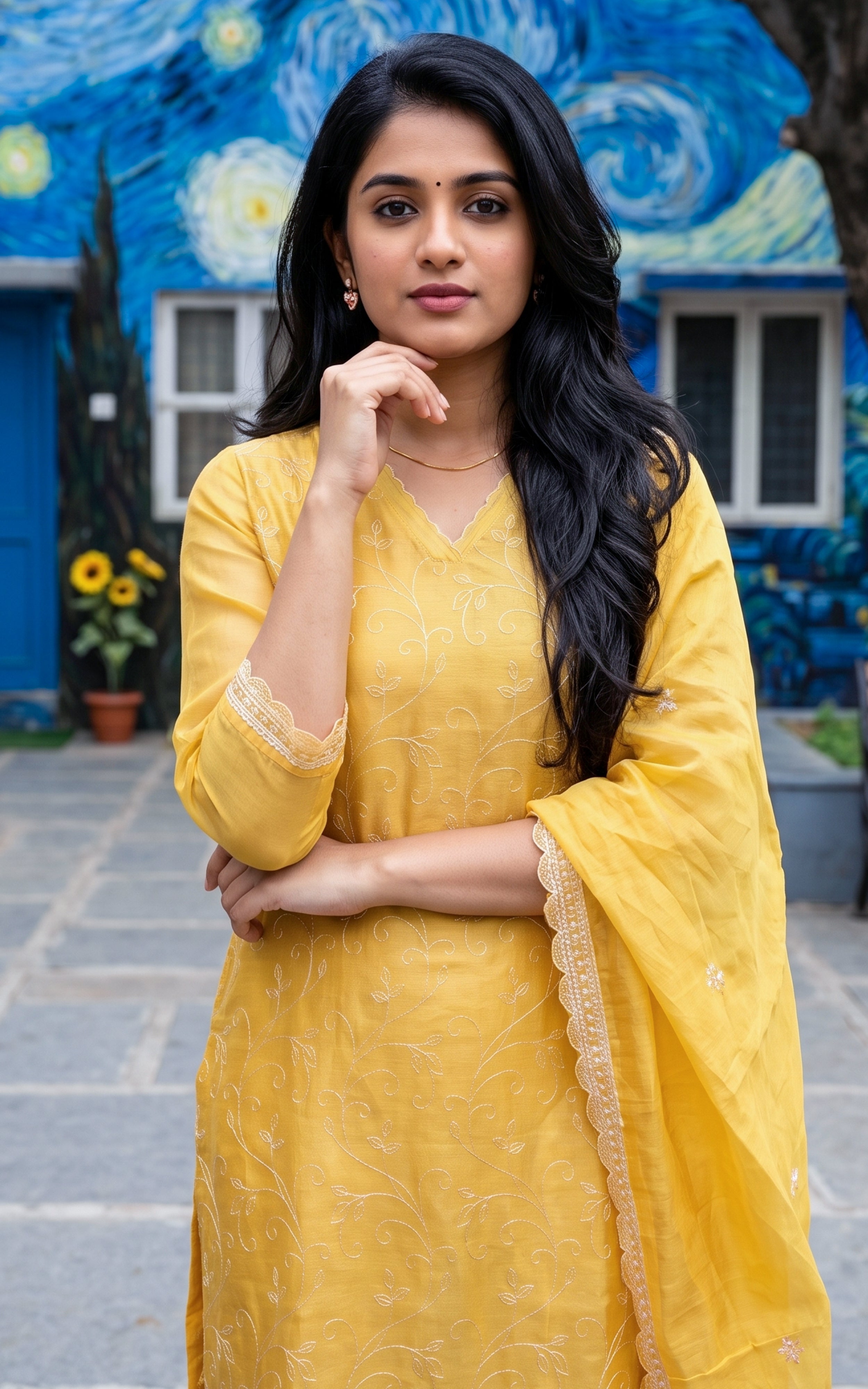 Filomena (Kurti+Pant+Dupatta)