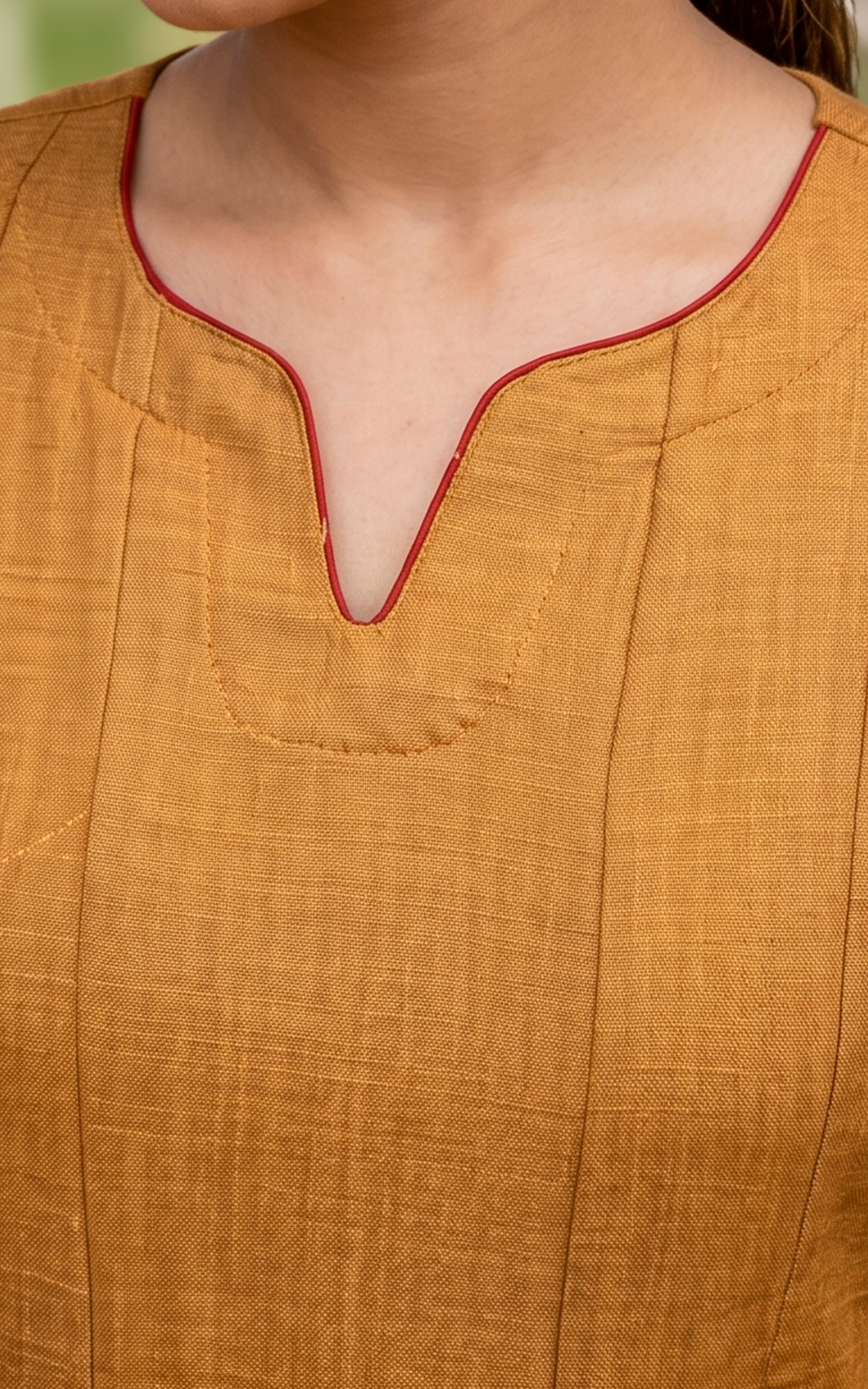 Anwen Mustard (Kurti+Dupatta)