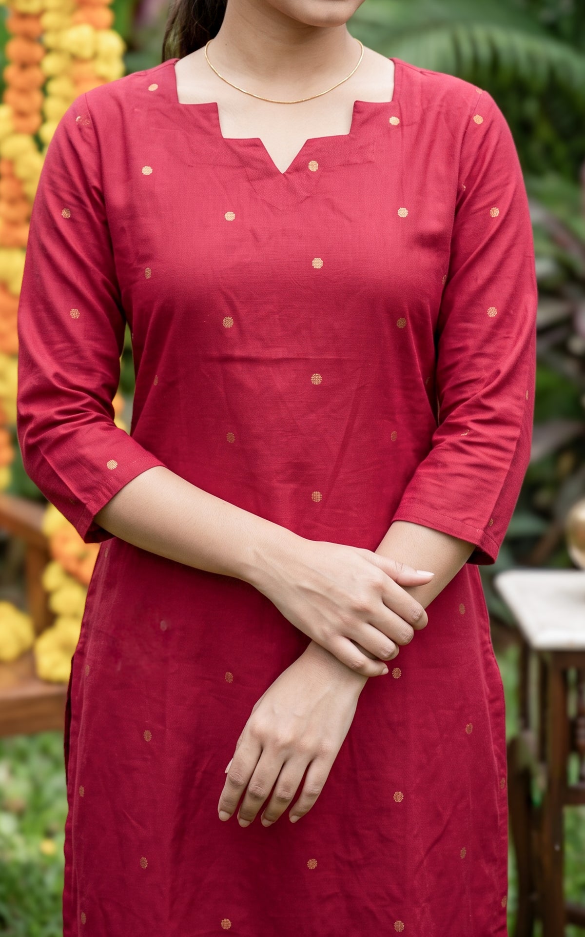 Amrut Red (Kurti+Dupatta)