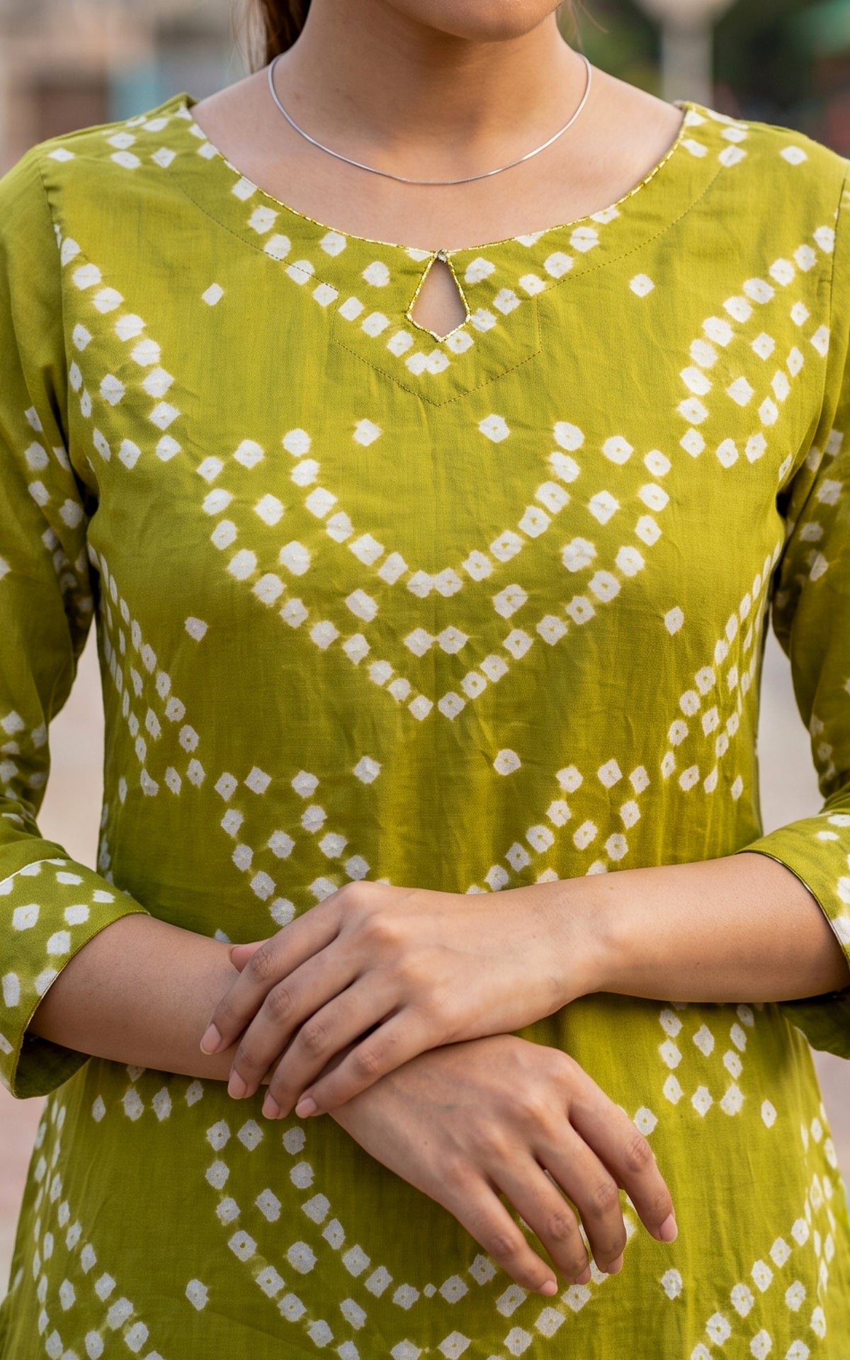 Rithushka Pista Green A (Kurti+Pant+Dupatta)