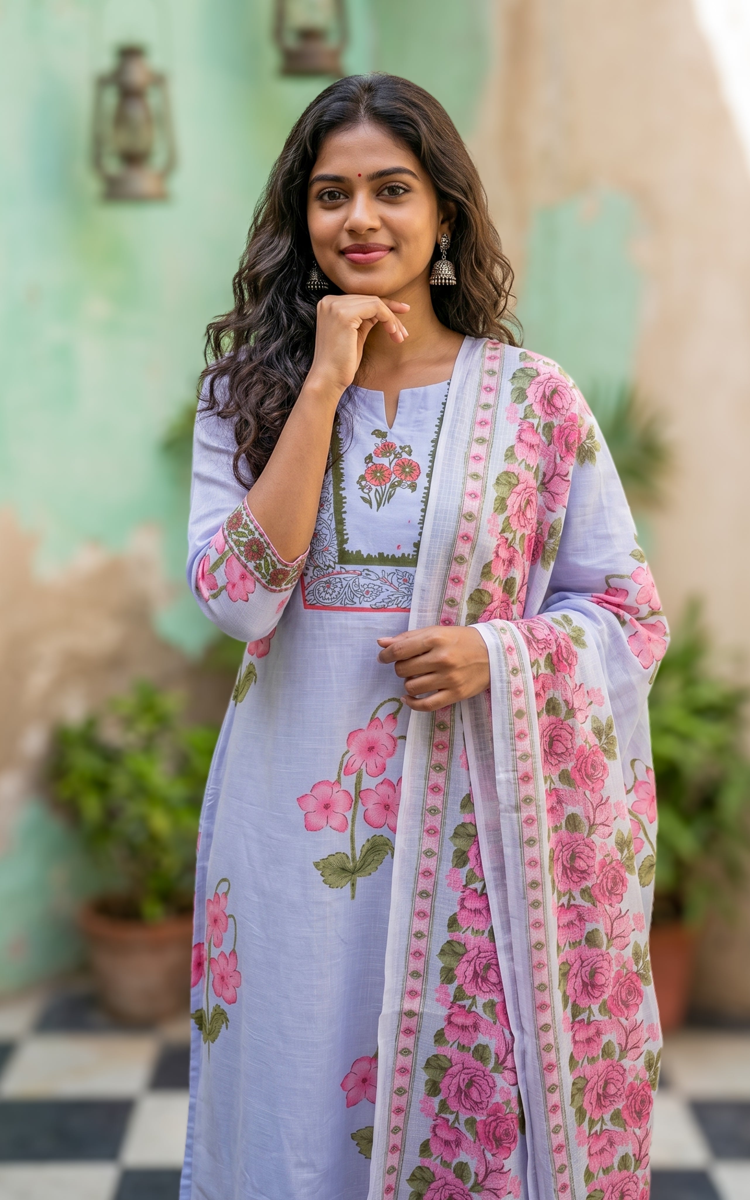 Comfortable cotton kurti with pant