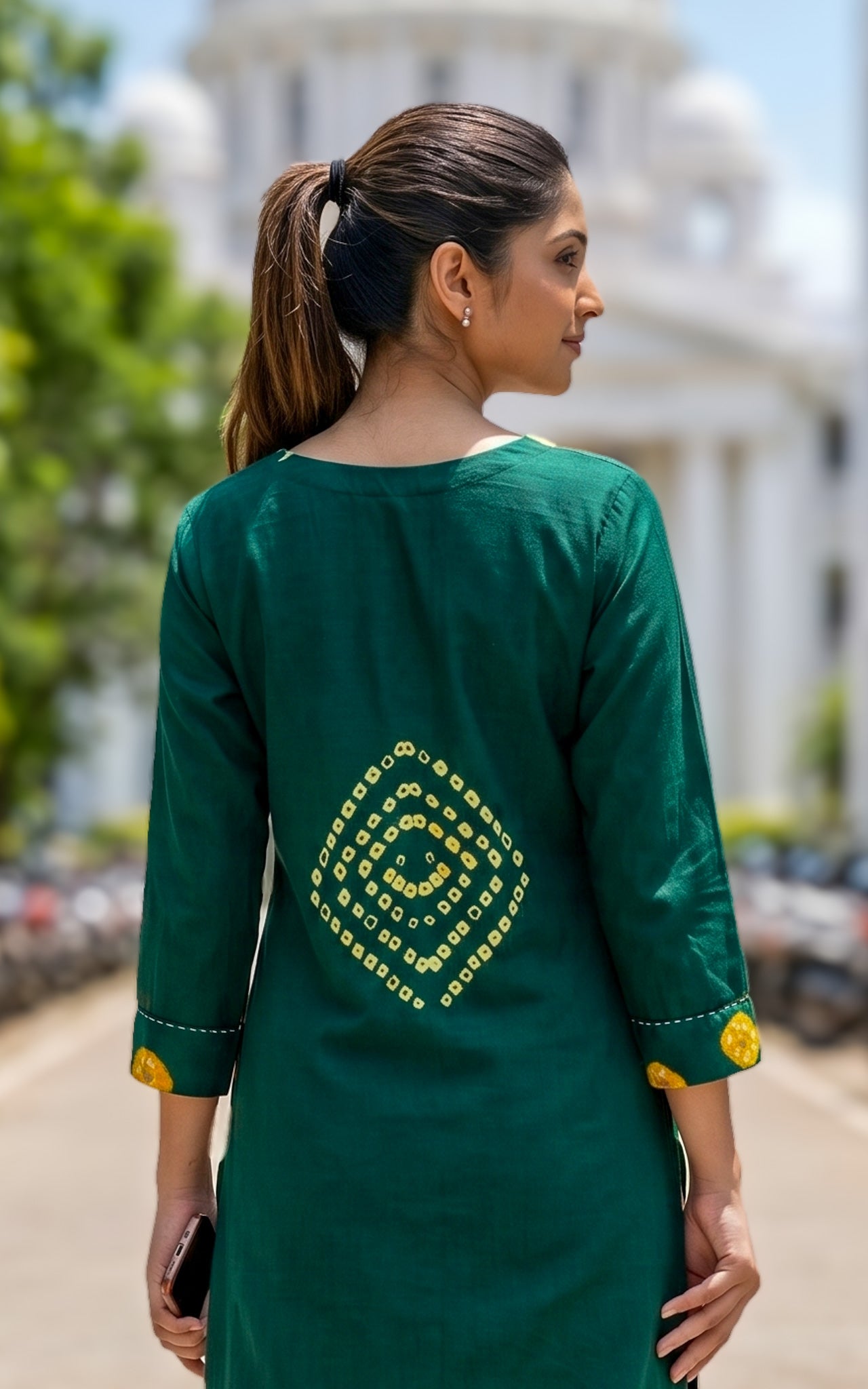 Casual cotton kurti set with dupatta for women
