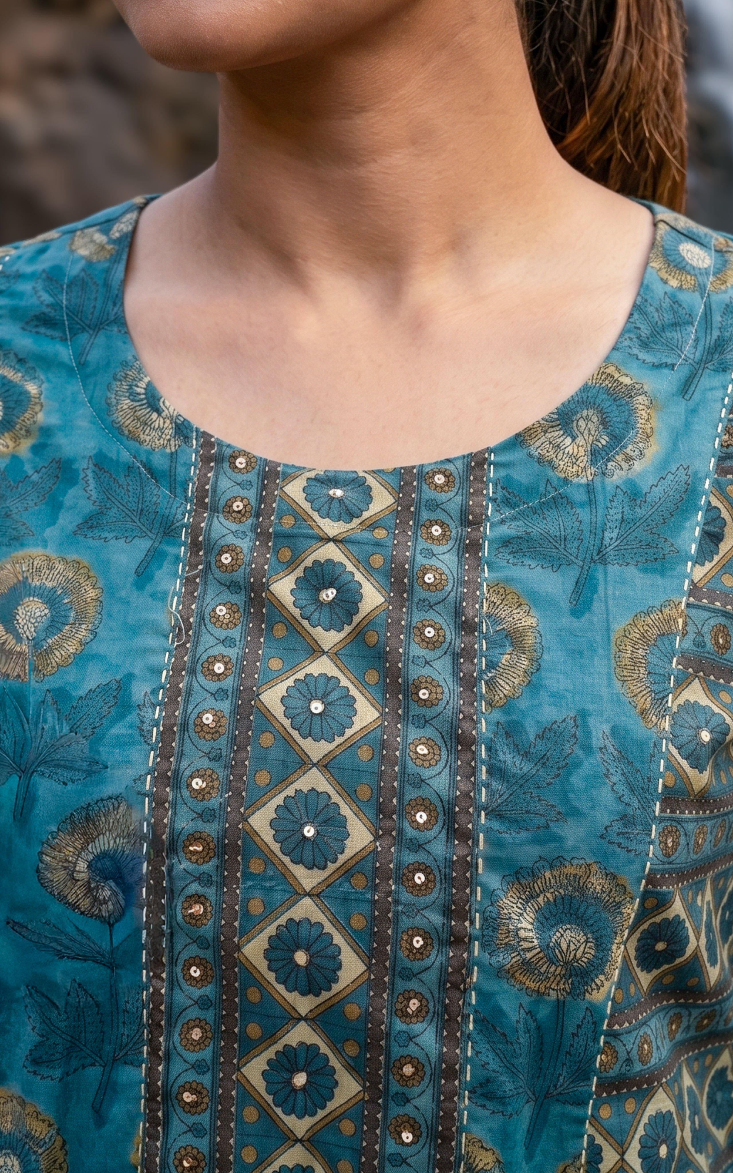 Ethnic cotton kurti set for women