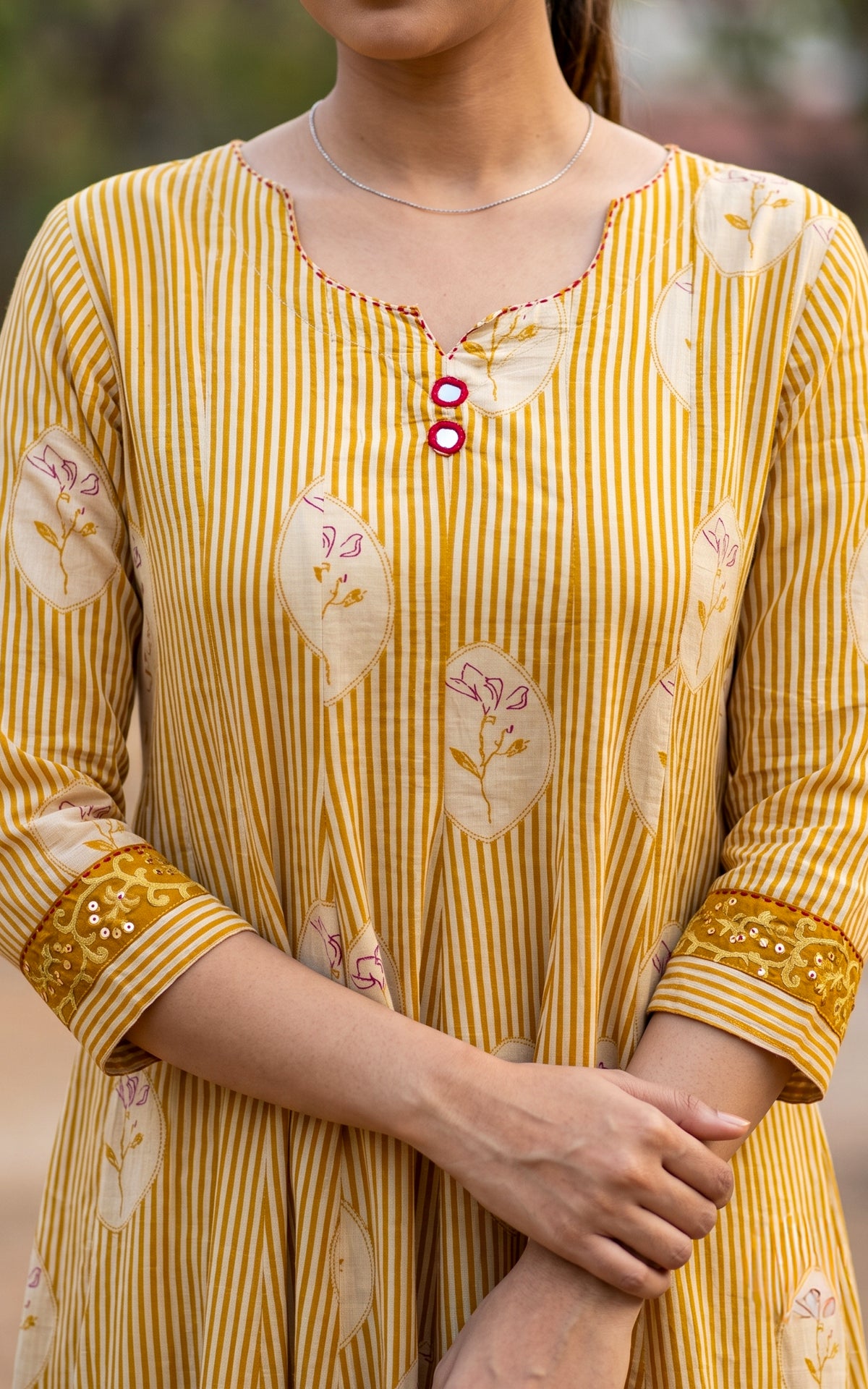 Sneha Mustard (Kurti+Dupatta)