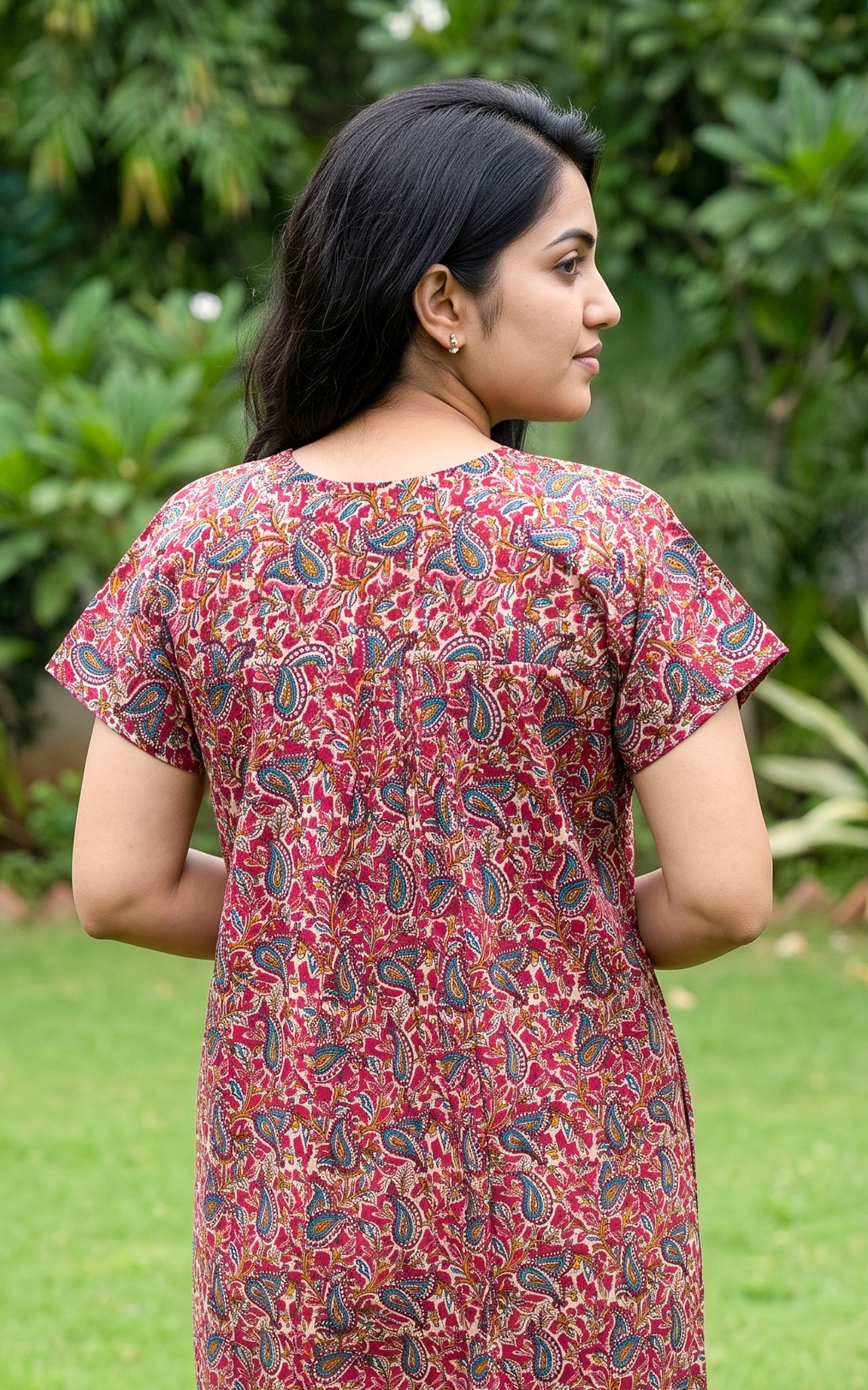 Cotton Straight Fit Nighty-163SS1