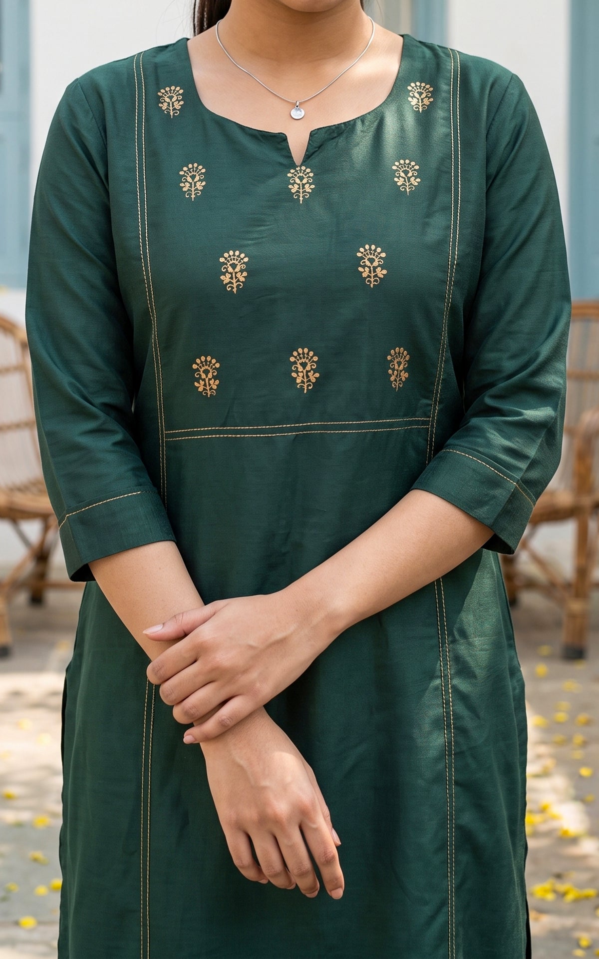 Harnika Green (Kurti+Dupatta)