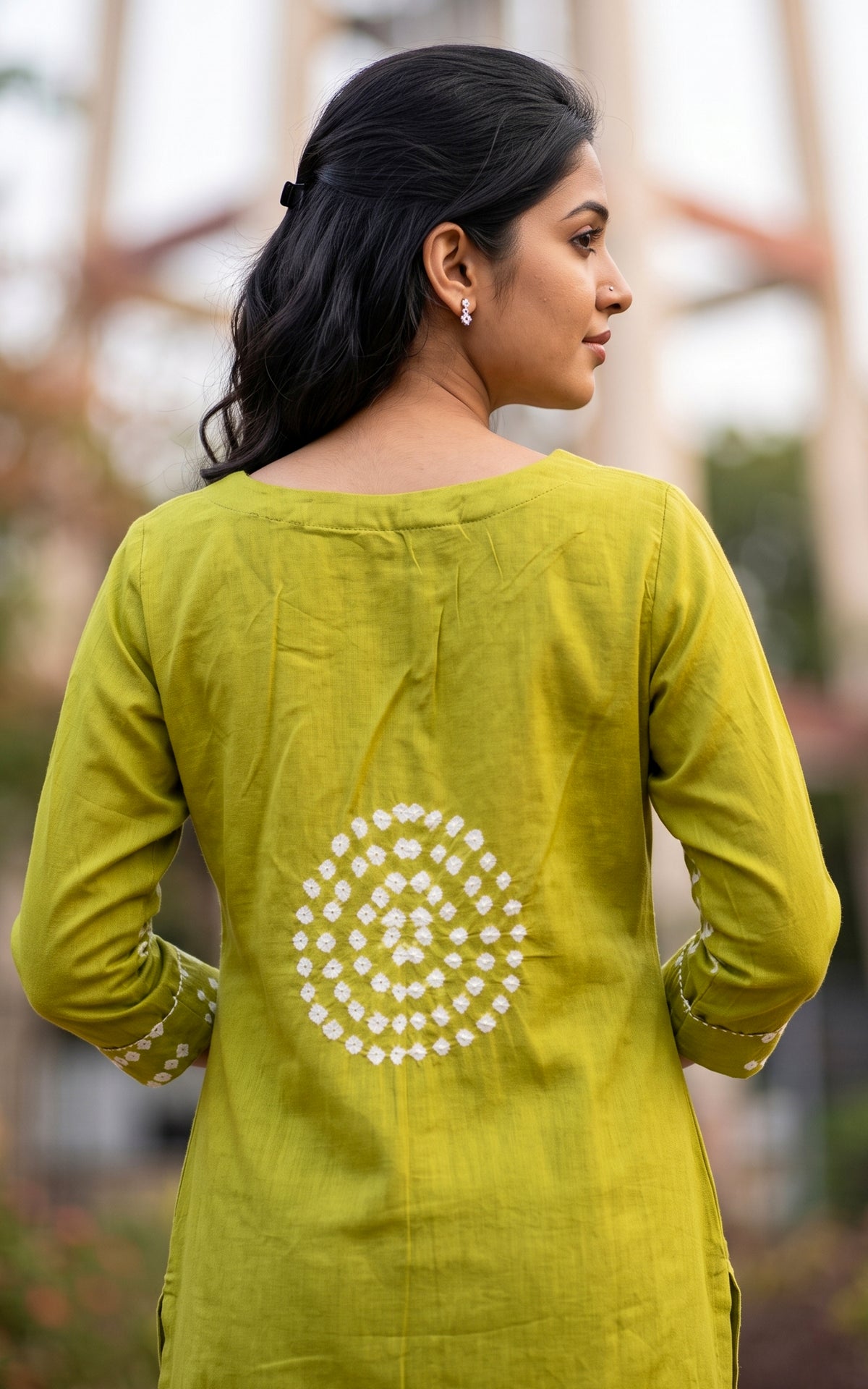 Rithushka Pista Green A (Kurti+Pant+Dupatta)