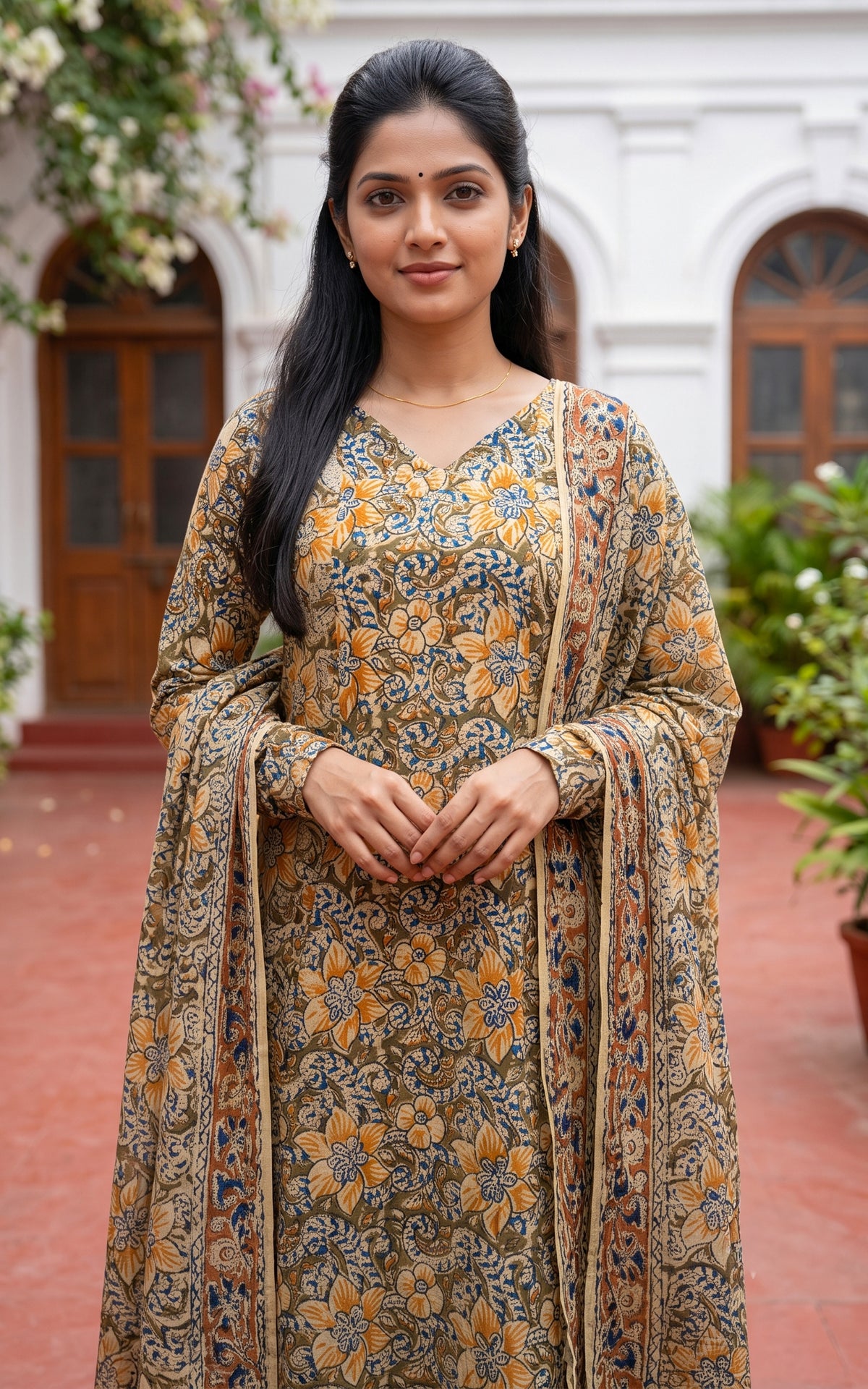Nimmiya Mustered (Kurti+Dupatta)