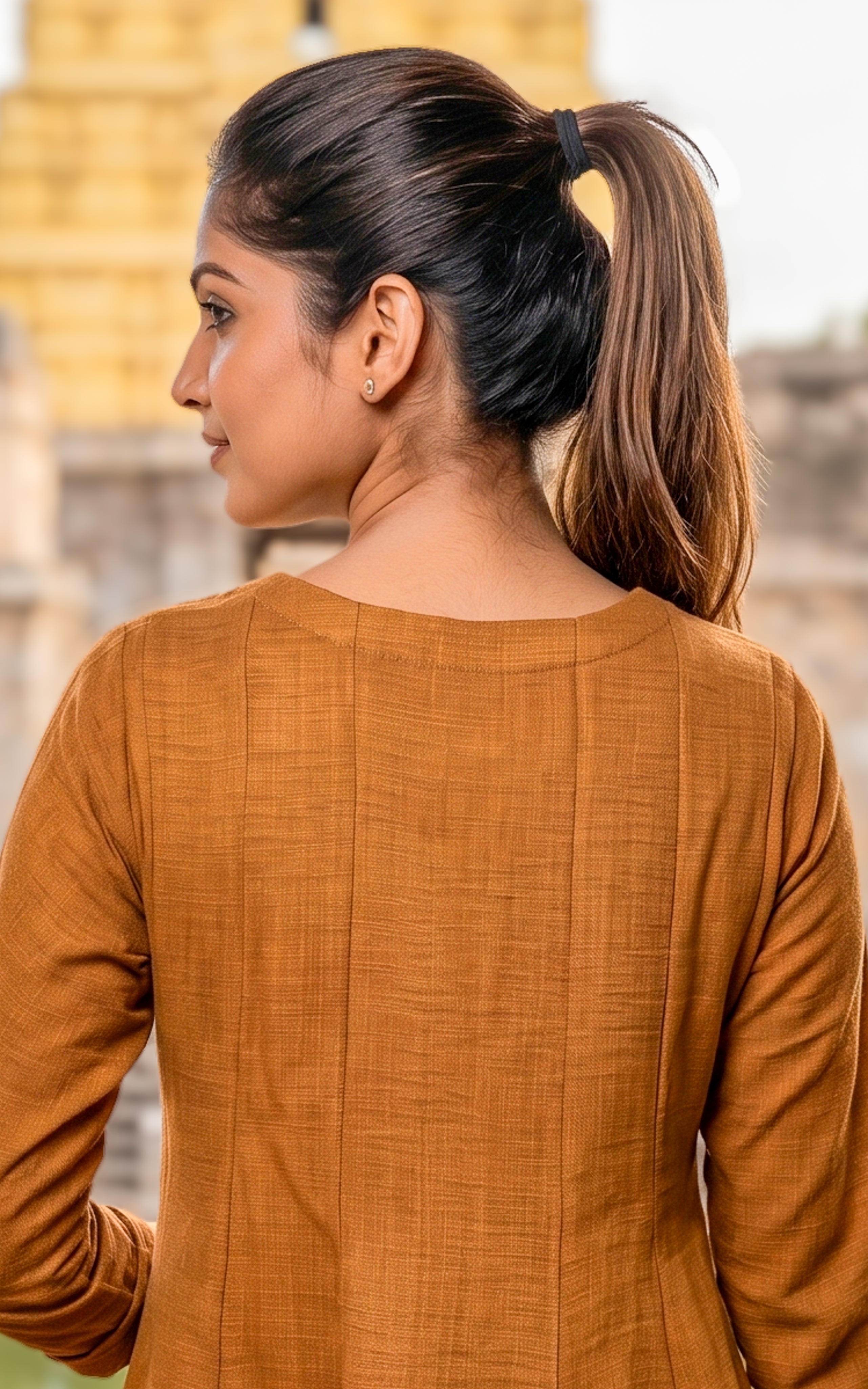 Anwen Mustard (Kurti+Dupatta)