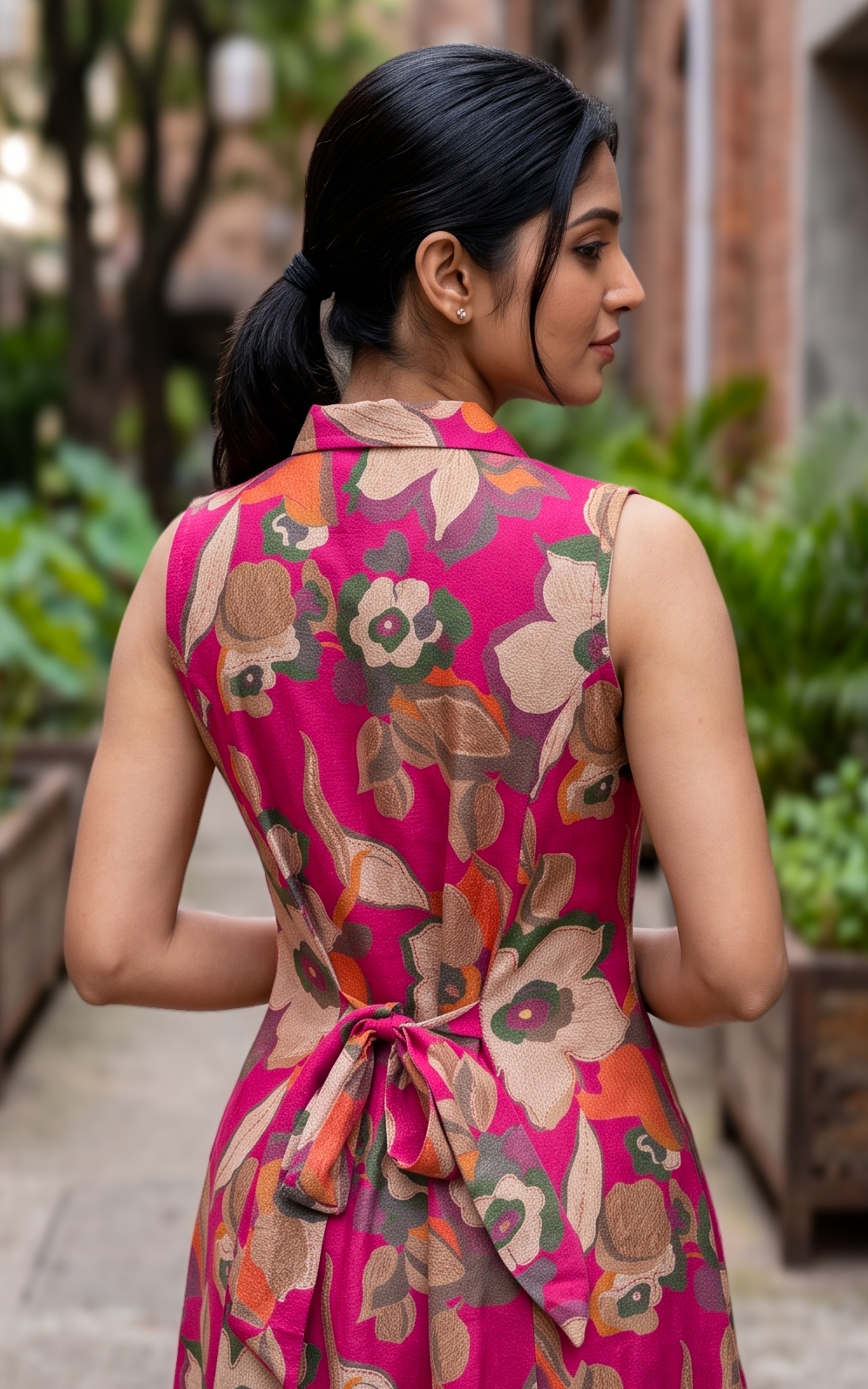 Gajra Magenta (Kurti+Pant)