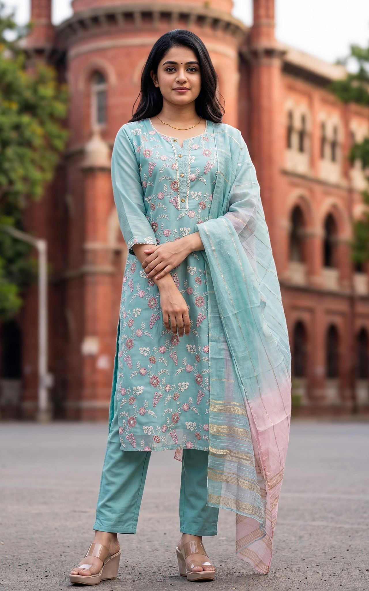 Rushika (Kurti+Pant+Dupatta)