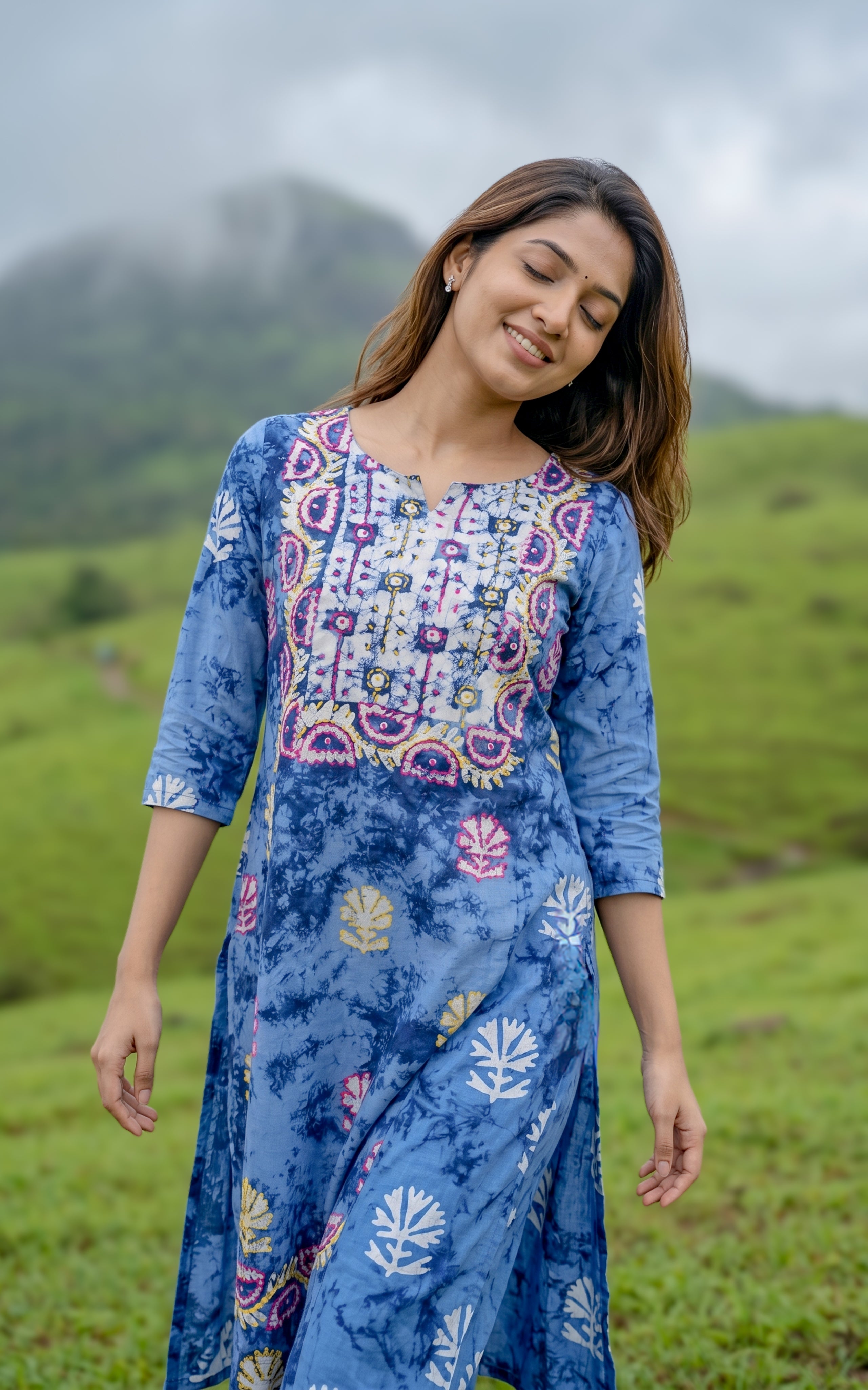 Merline B (Kurti+Pant+Dupatta)