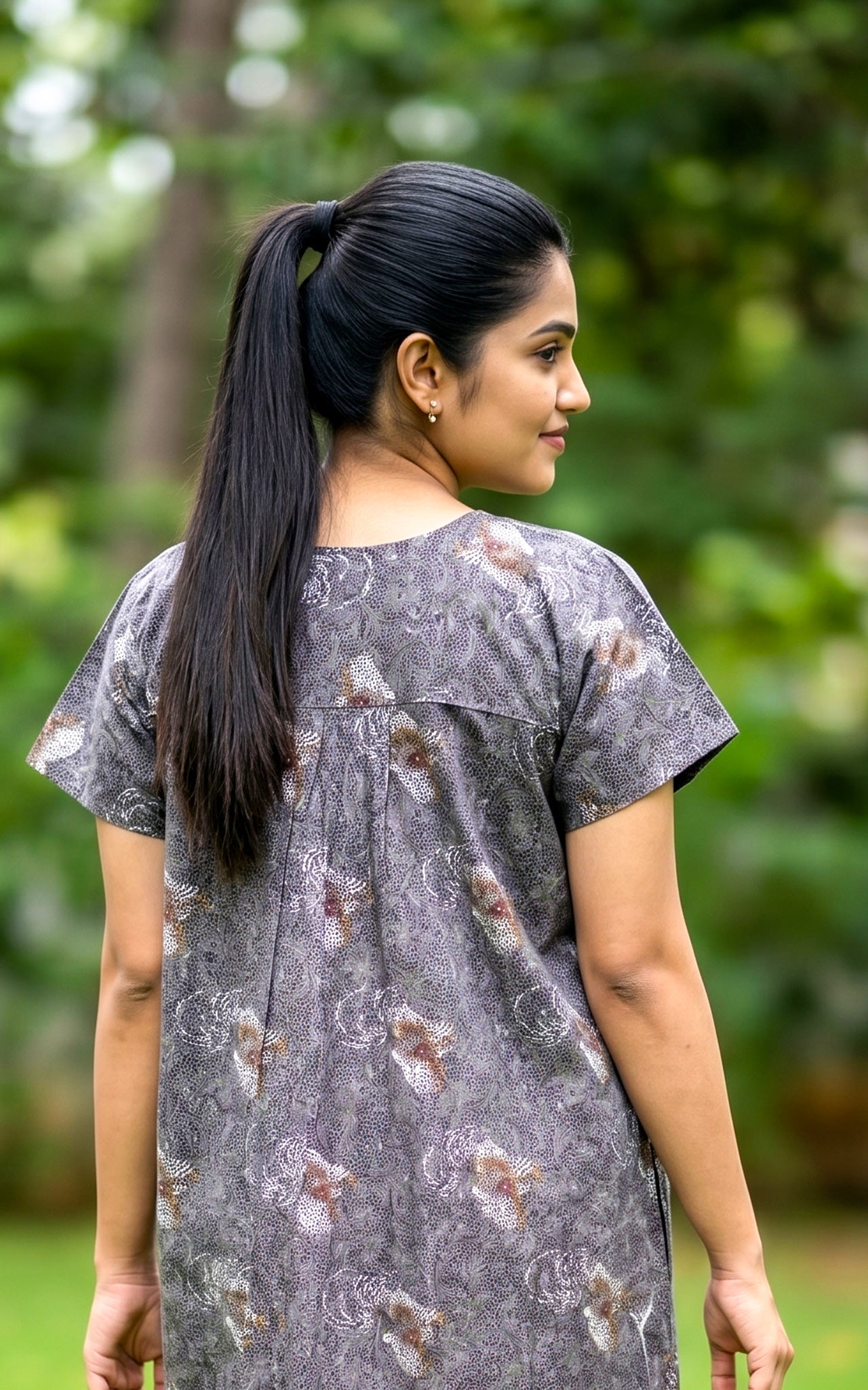 Cotton Straight Fit Nighty-162SS18