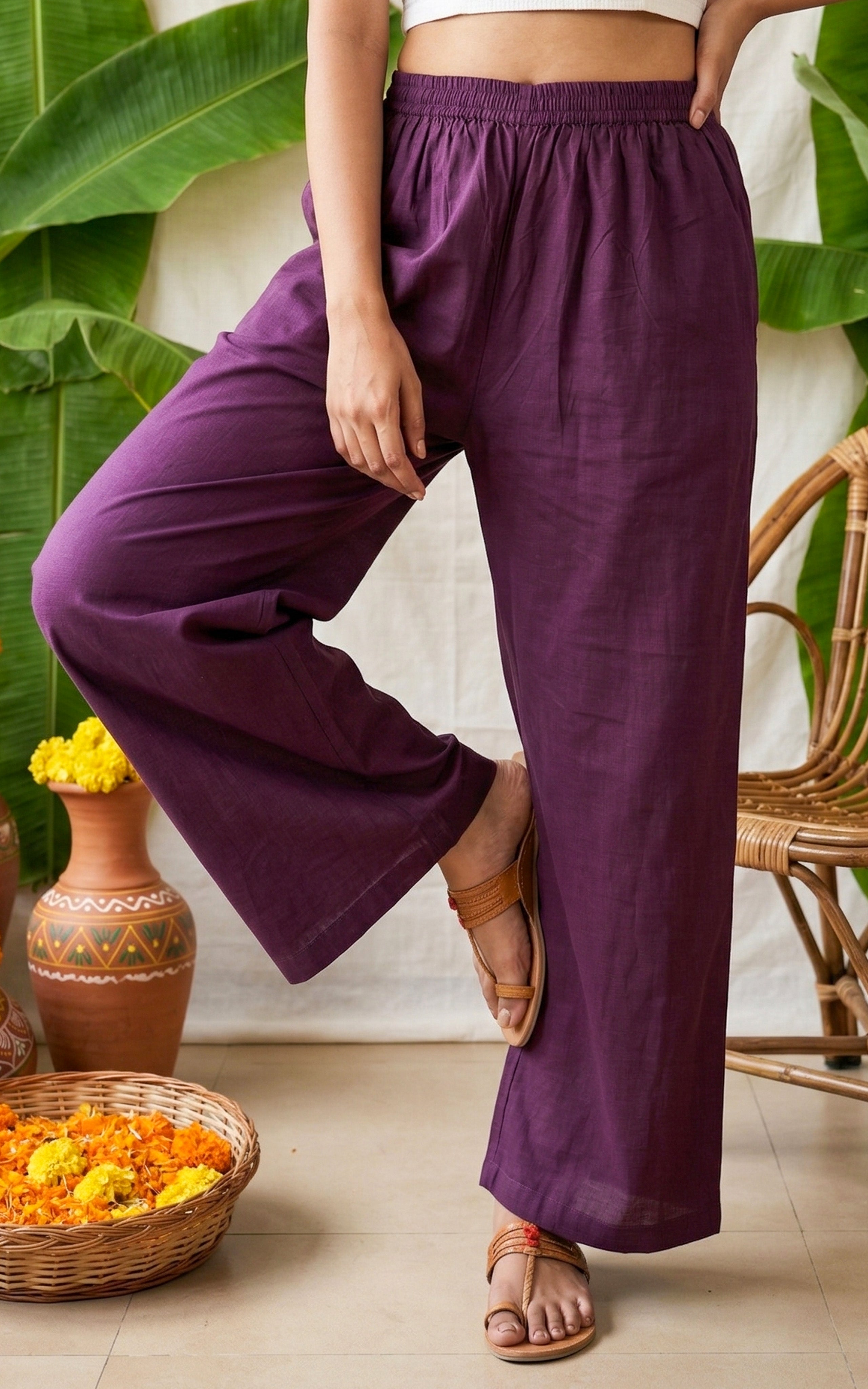 Palazzo Pant Plum
