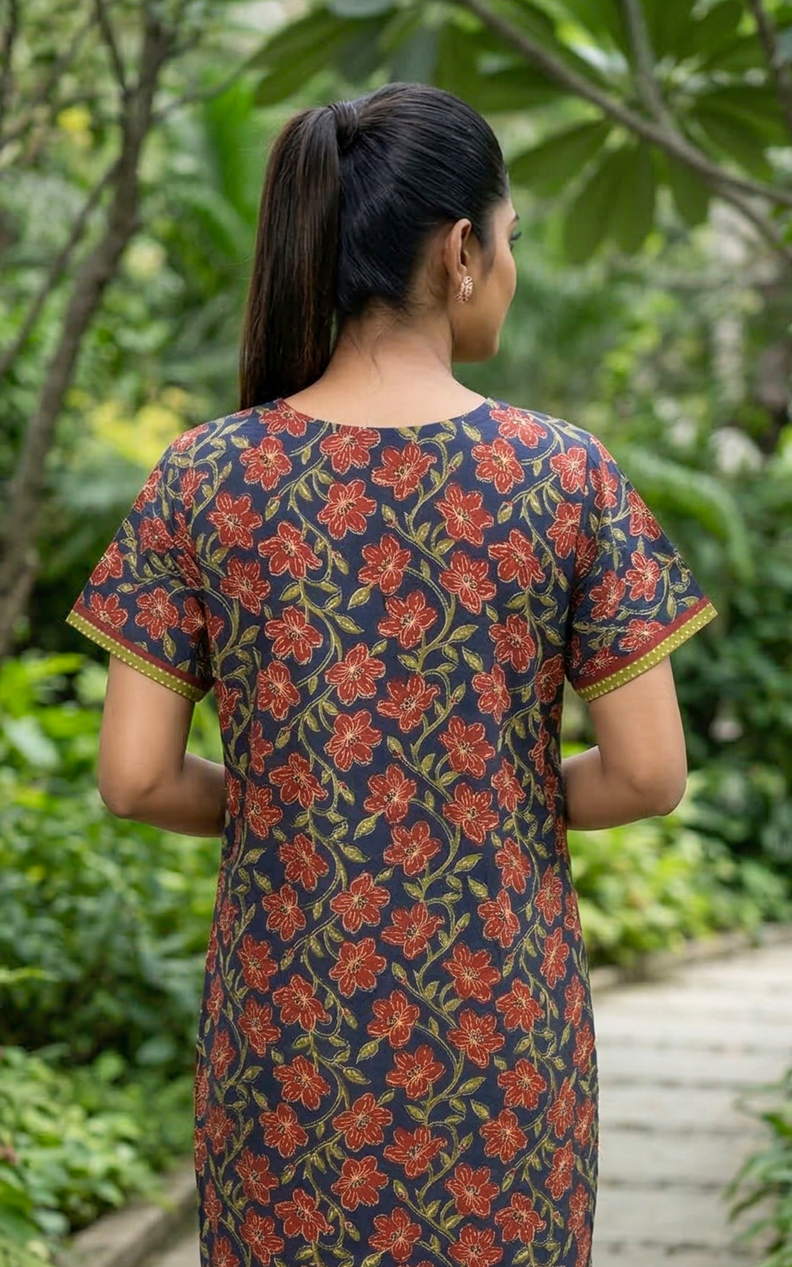 Cotton Straight Fit Nighty-159SR291