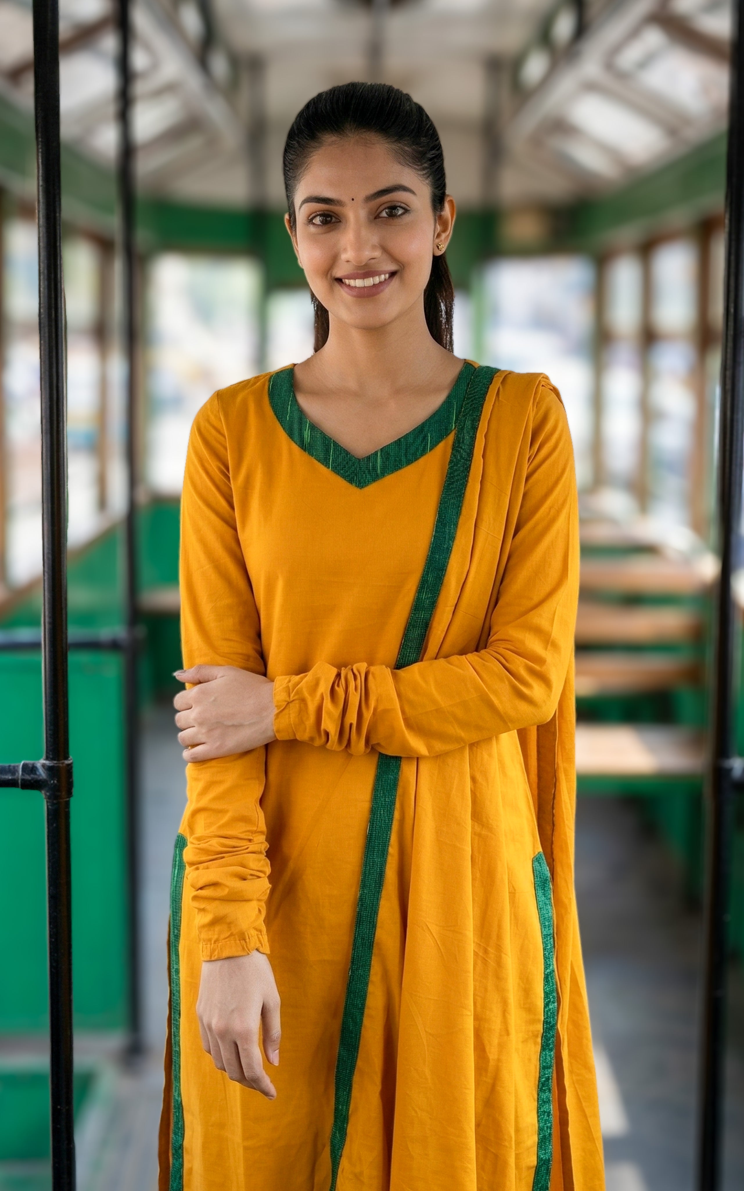 mustard office wear kurti set
elegant cotton kurti for office
formal straight cut kurti with dupatta
simple cotton kurti for women
