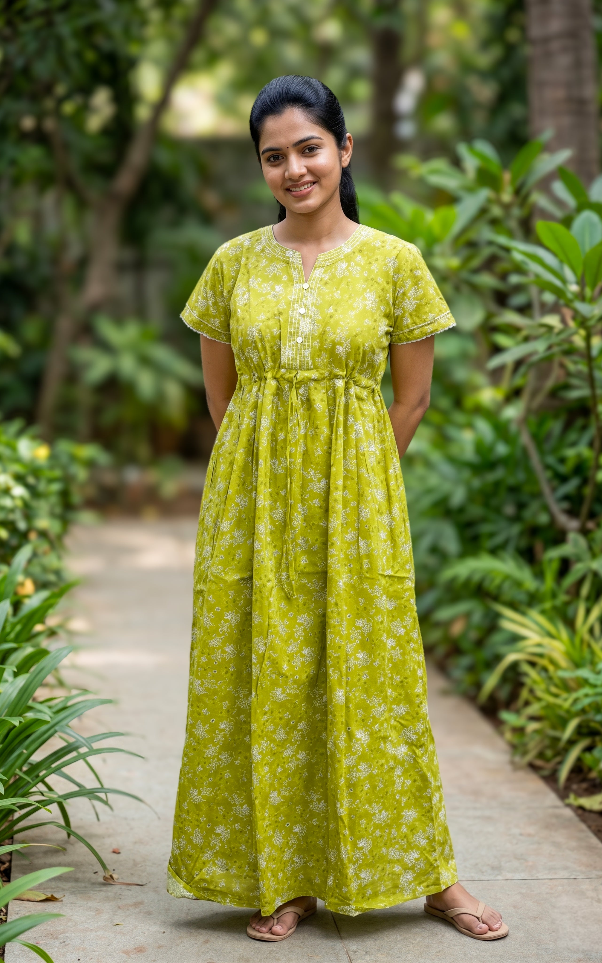 Cotton Aline Fit Nighty-160SS19A