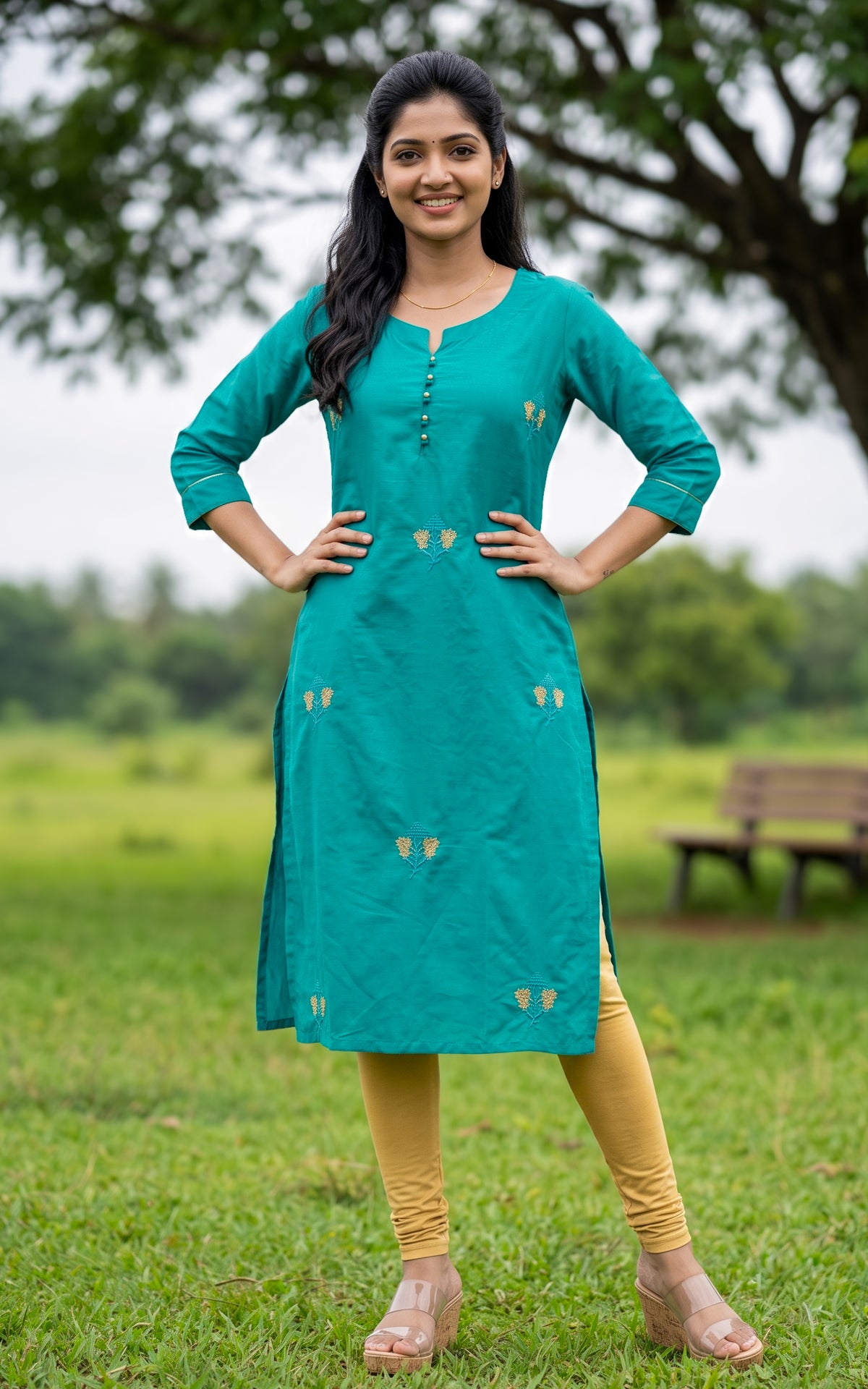 Yashodha Teal Blue