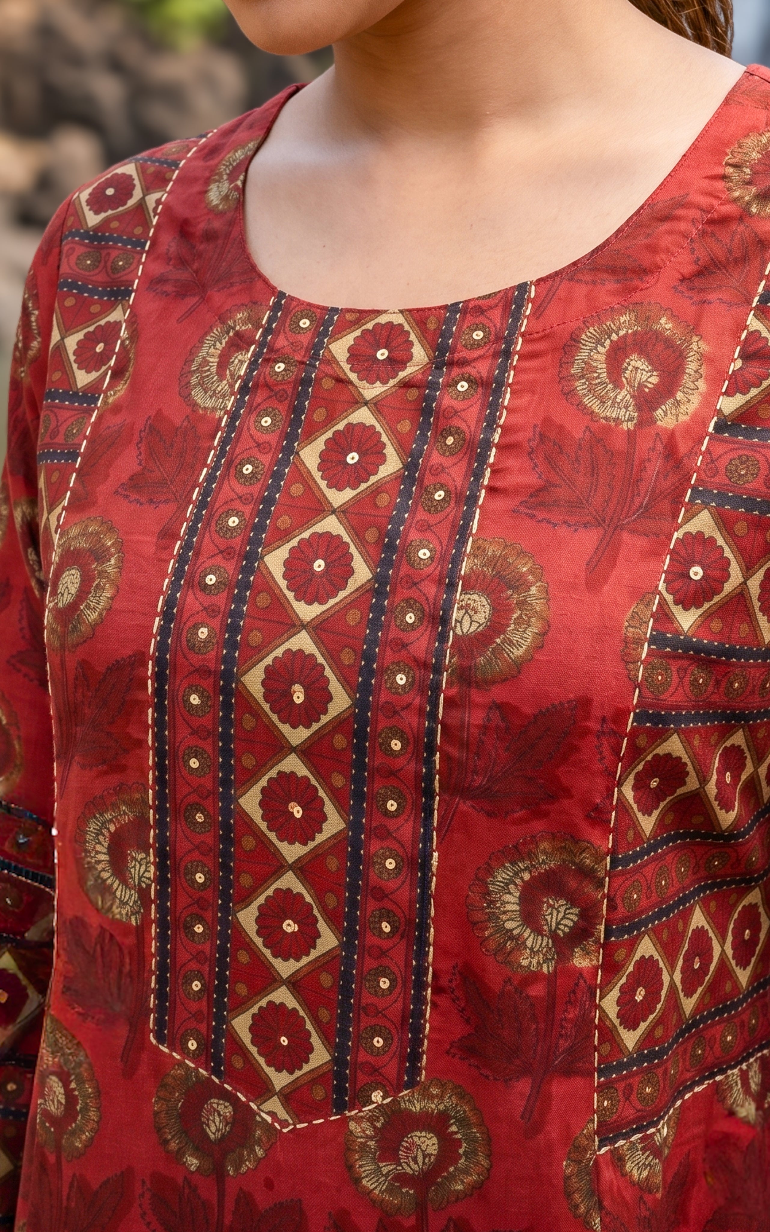 Casual wear cotton kurti set for women