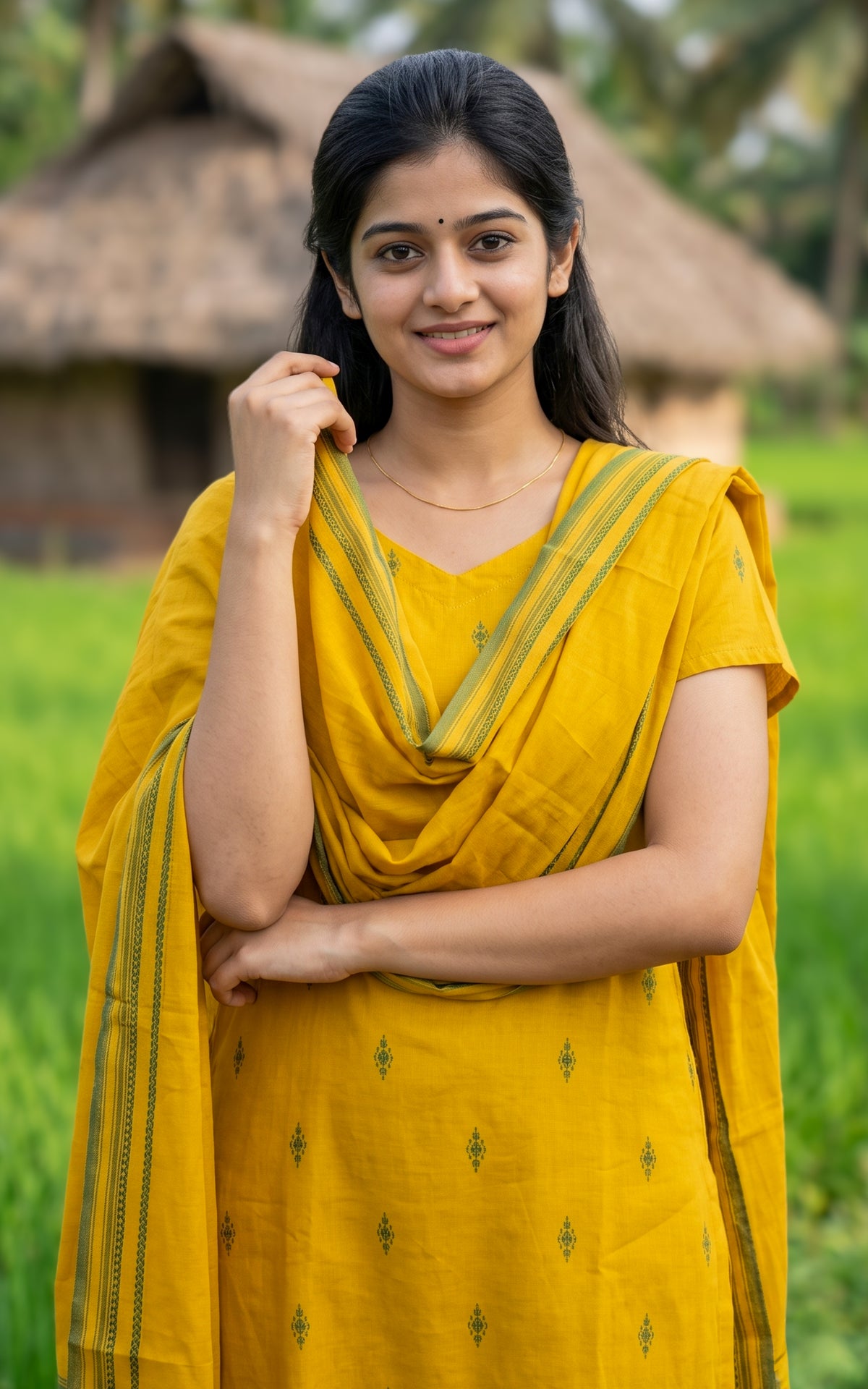 Raji Yellow (Kurti+Pant+Dupatta)