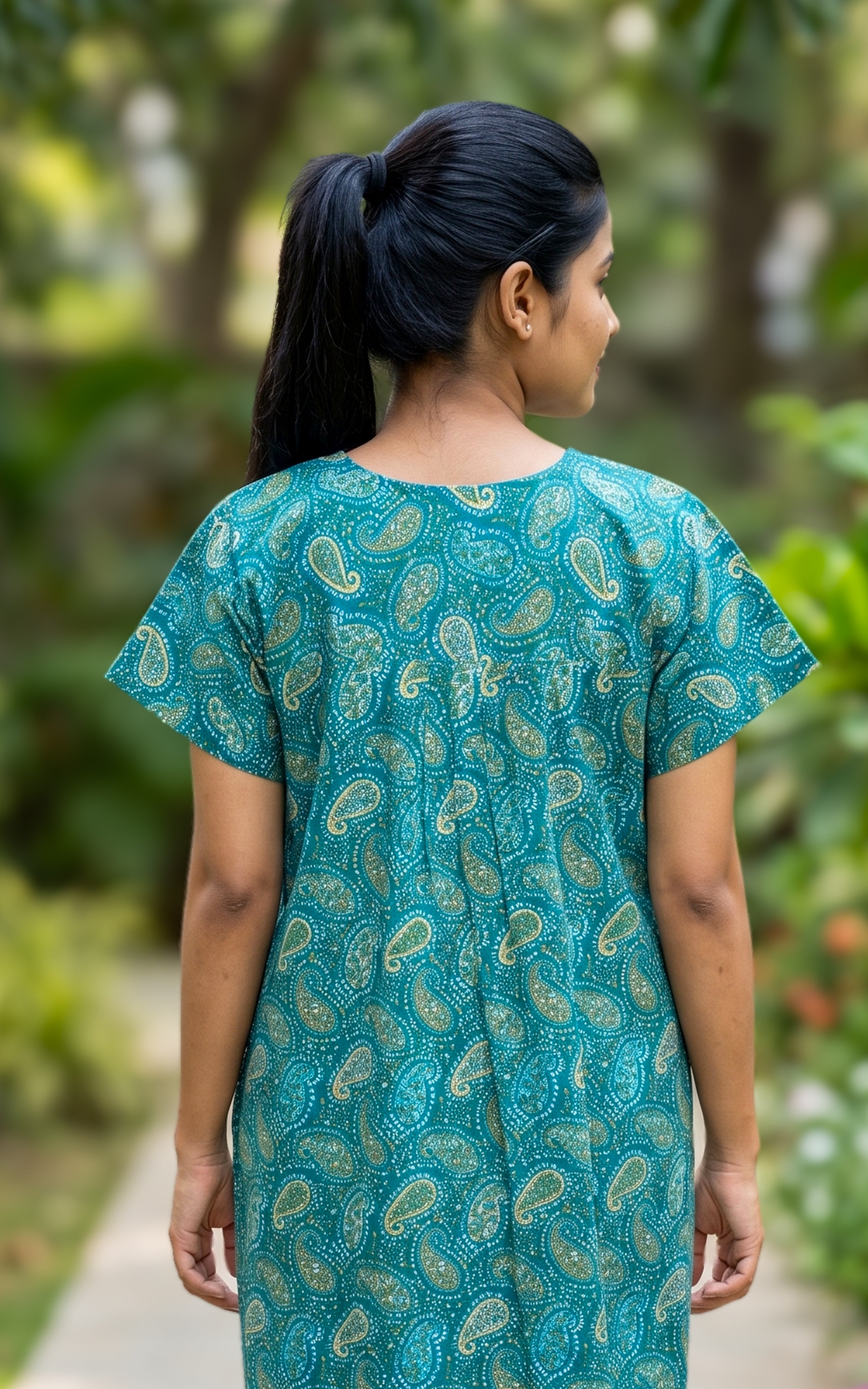 Cotton Straight Fit Nighty-160SS13A