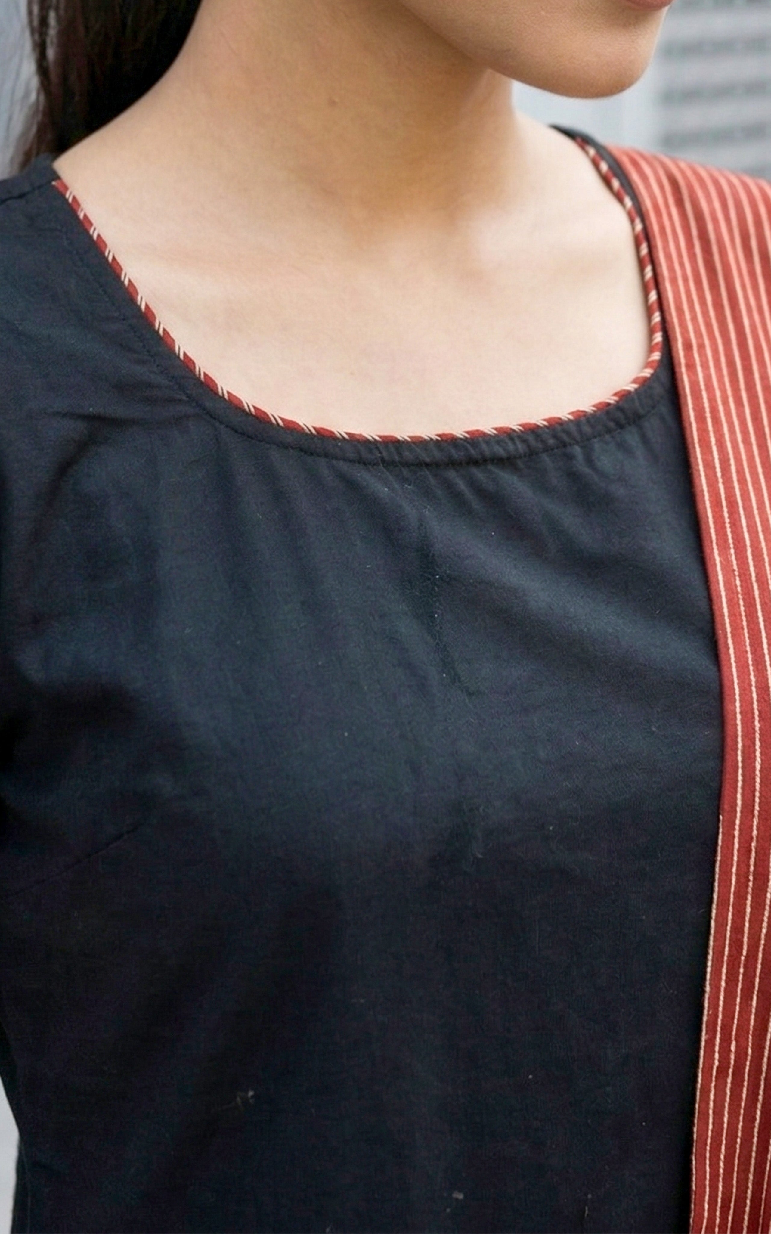 VTV Jessie Black B (Kurti+Dupatta)