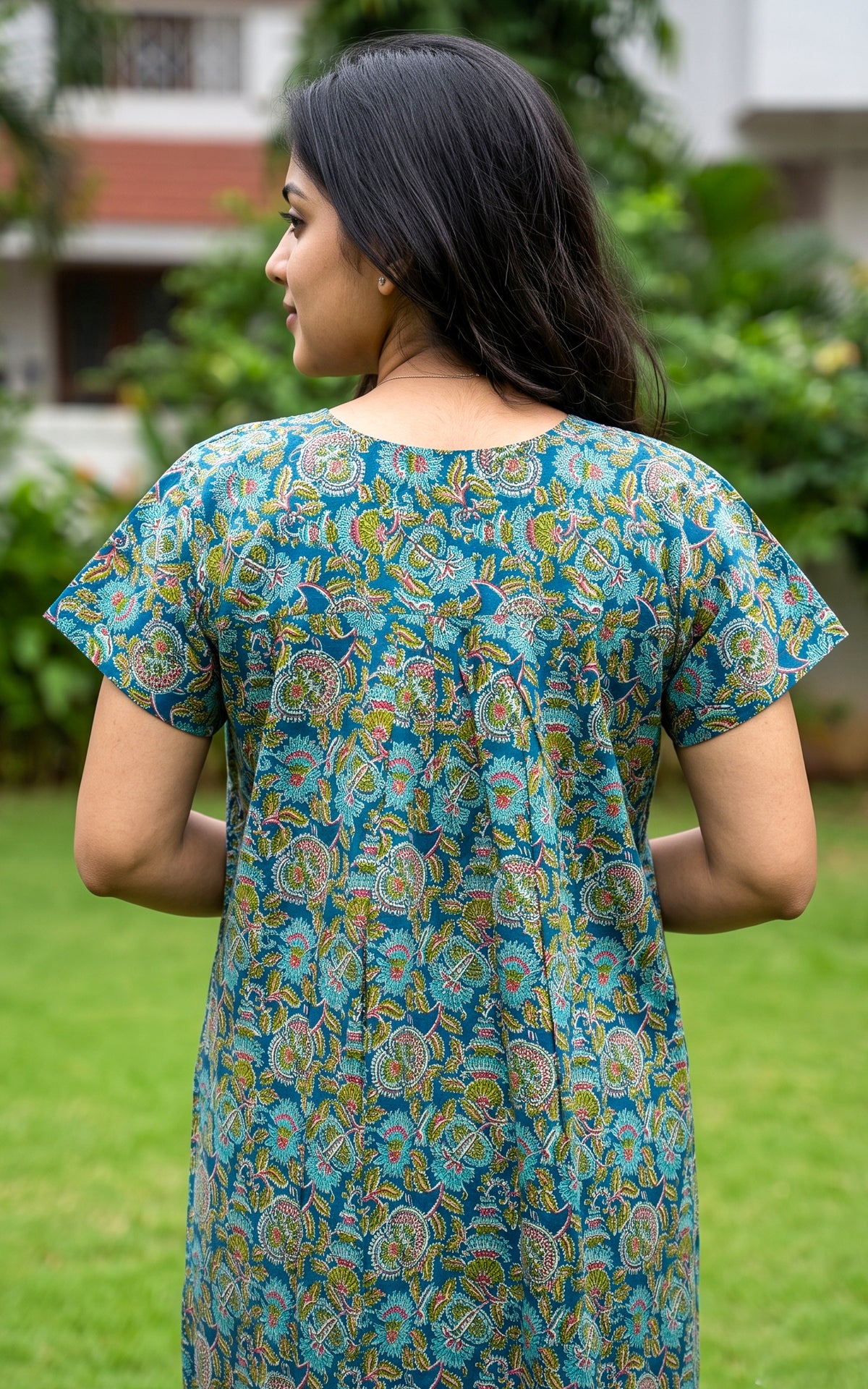 Cotton Straight Fit Nighty-165SS4B