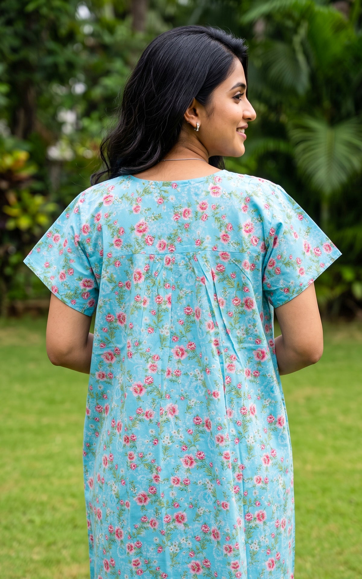 Cotton Straight Fit Nighty-165SS8