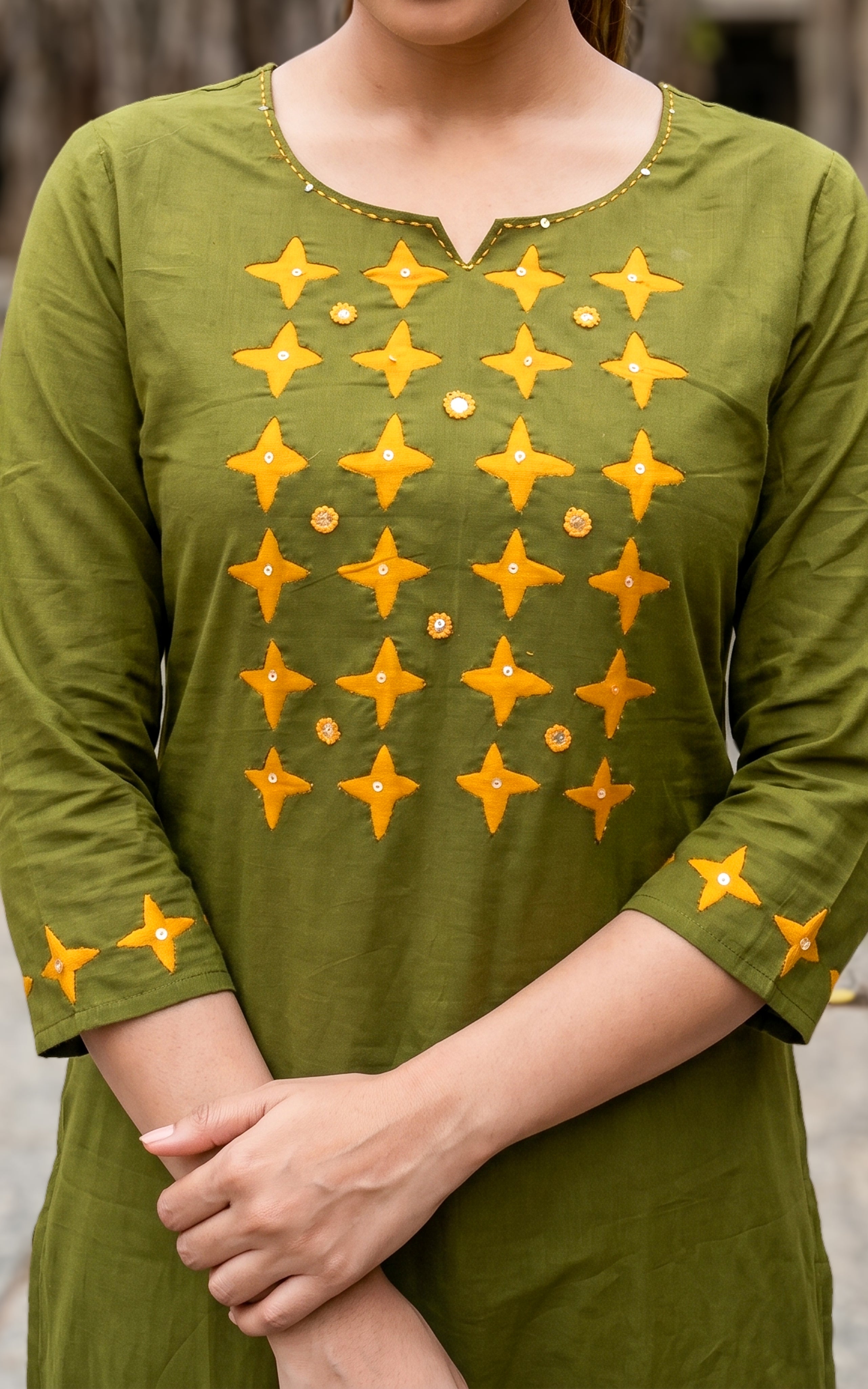 Shaya Green (Kurti+Dupatta)