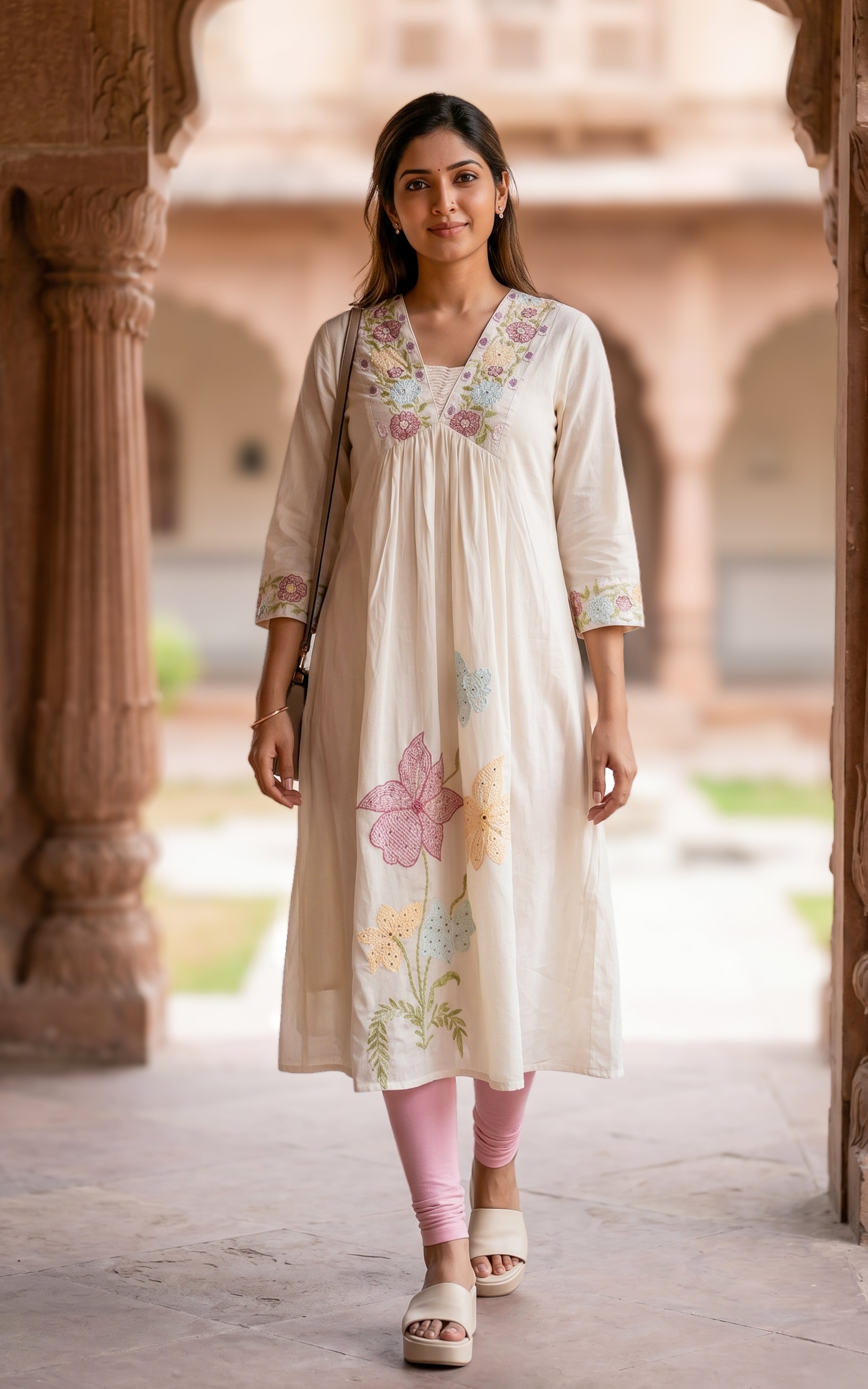 Breathable cotton summer kurti for women
