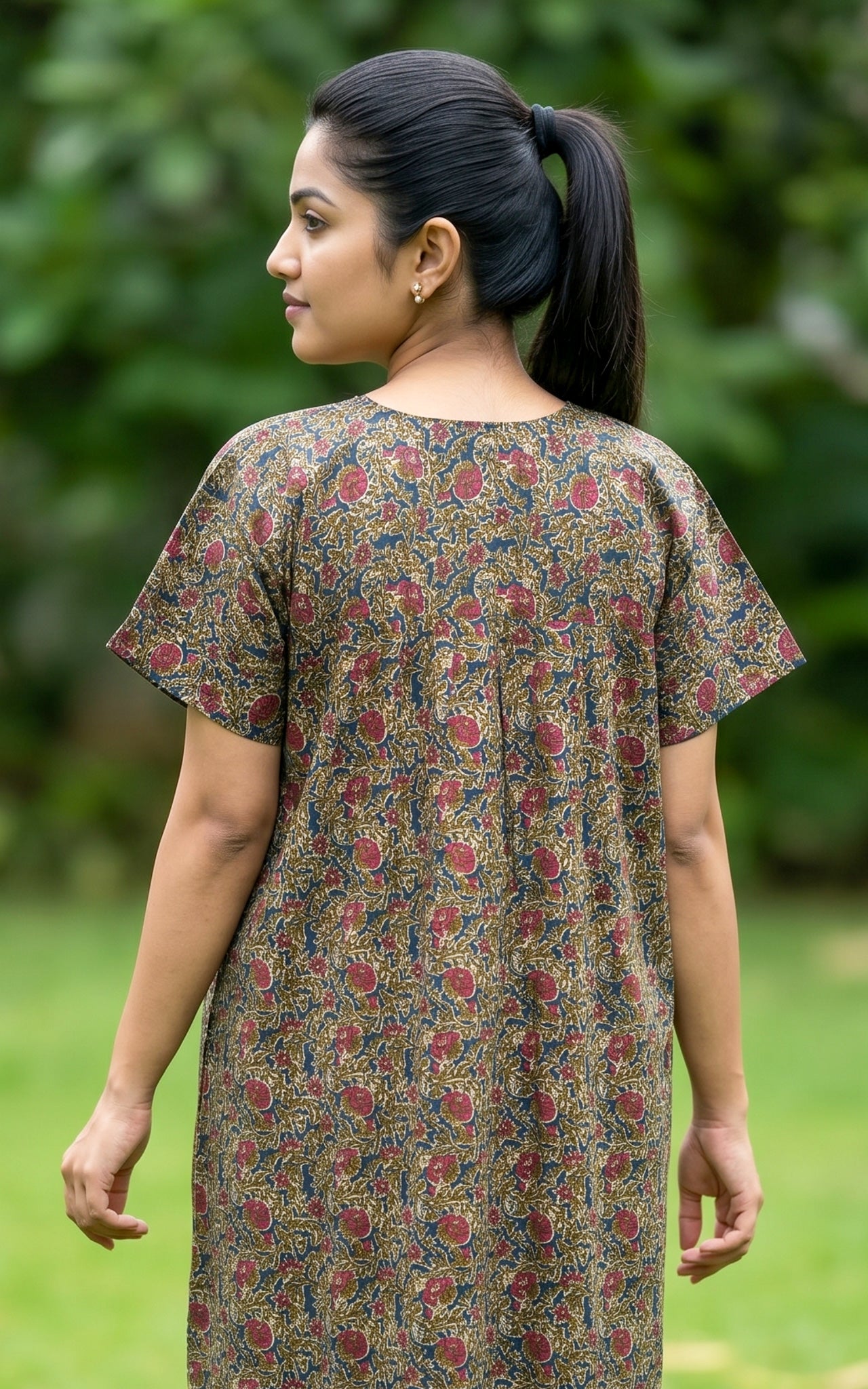 Cotton Straight Fit Nighty-162SS12
