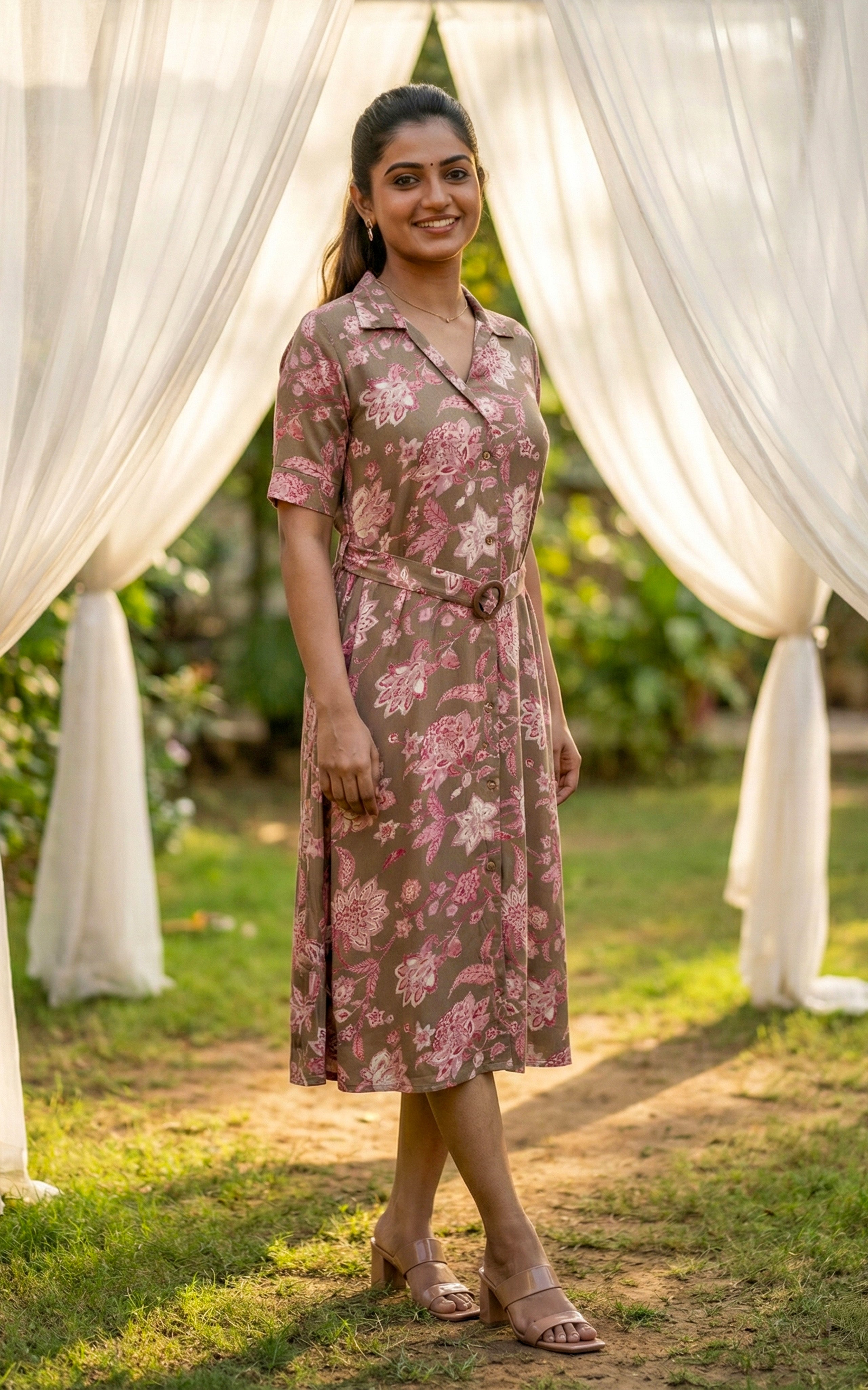 Instore – Grey Modern Love Kurti for Women – Silky Rayon – Indian Ethnic Wear