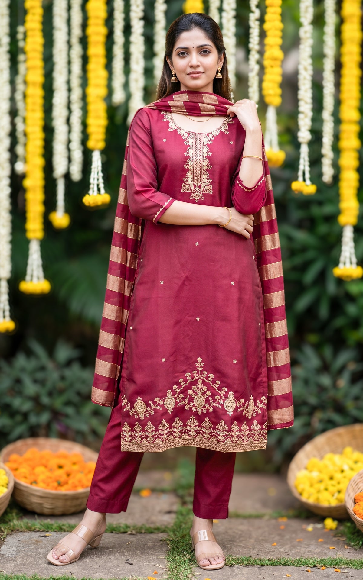 Krithija (Kurti+Pant+Dupatta)
