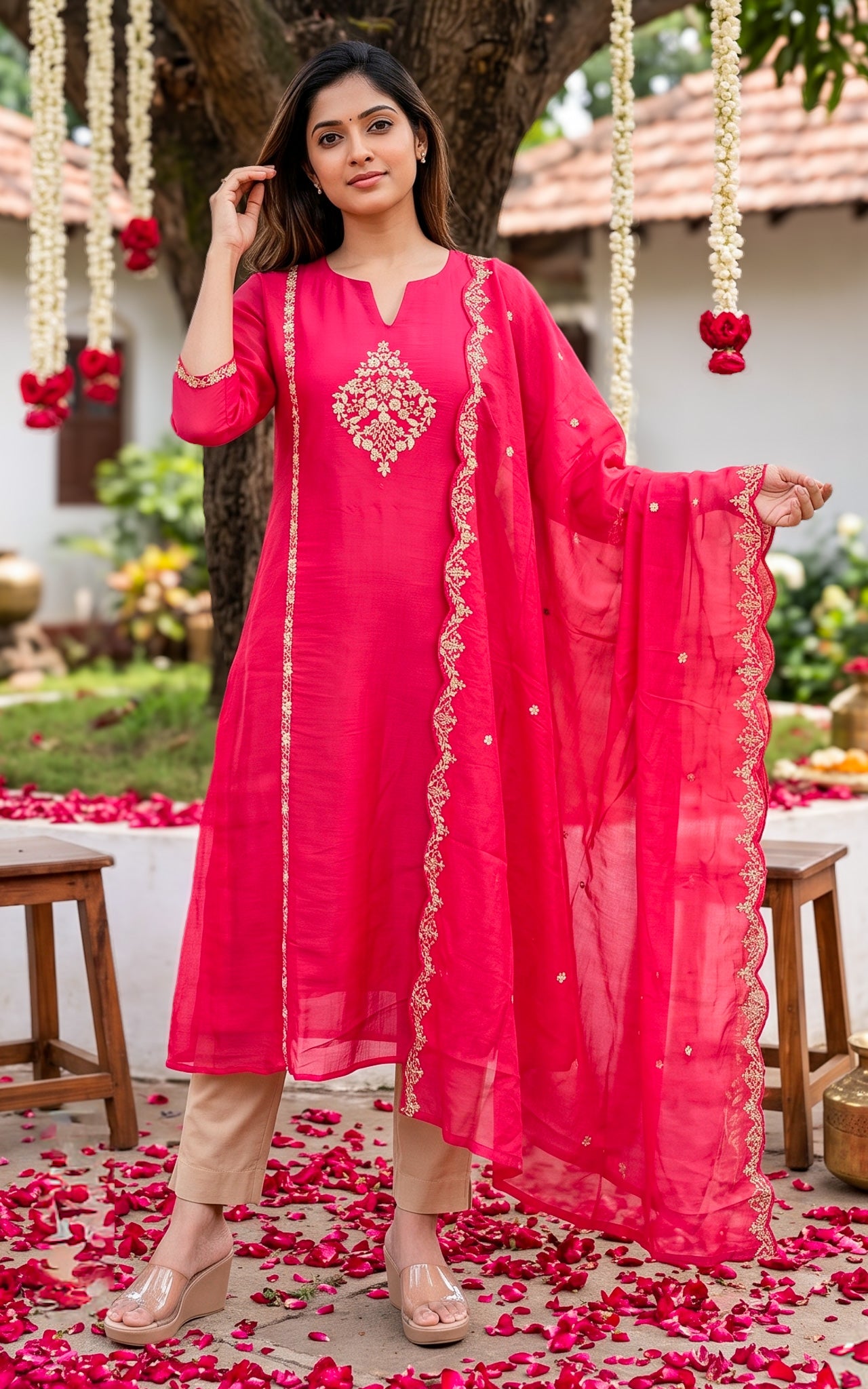 Zayara A (Kurti+Dupatta)
