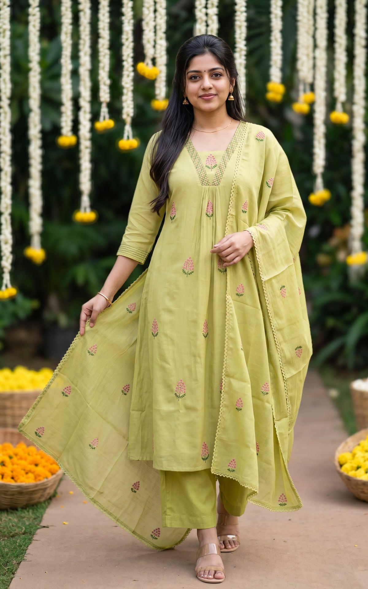 Swathika (Kurti+Pant+Dupatta)