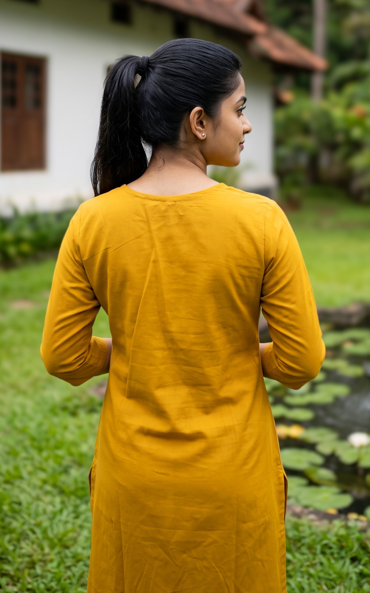 Ranvika Mustard Handblock (Kurti+Pant+Dupatta)