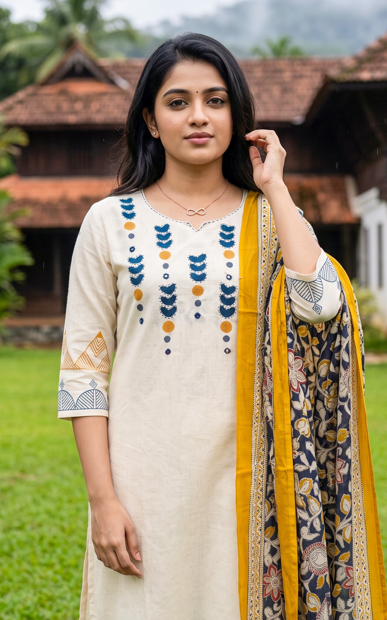 Viyani Handblock(Kurti+Pant+Dupatta)