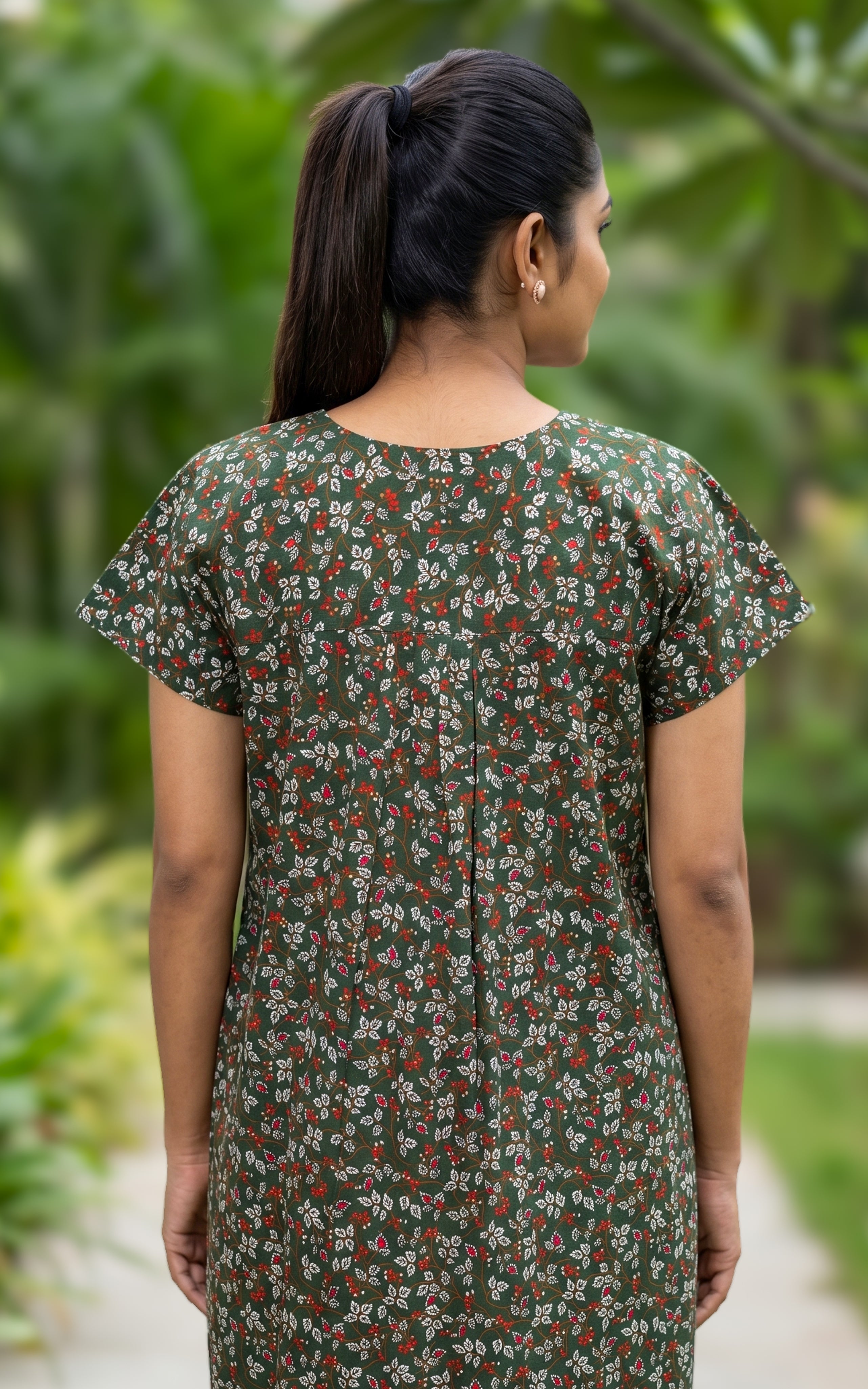 Cotton Straight Fit Nighty-160SS17