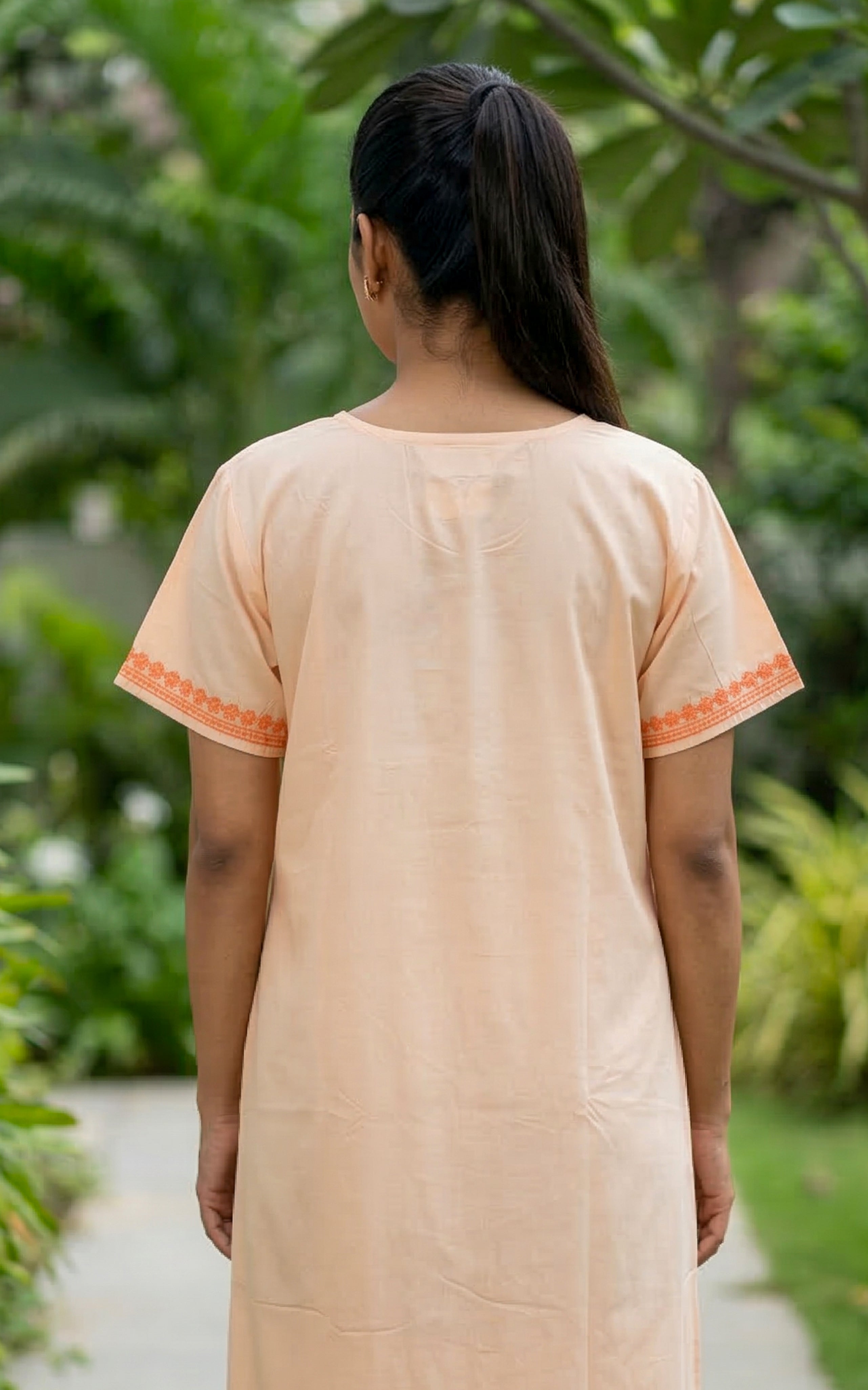 Cotton Straight Fit Nighty-159SS8