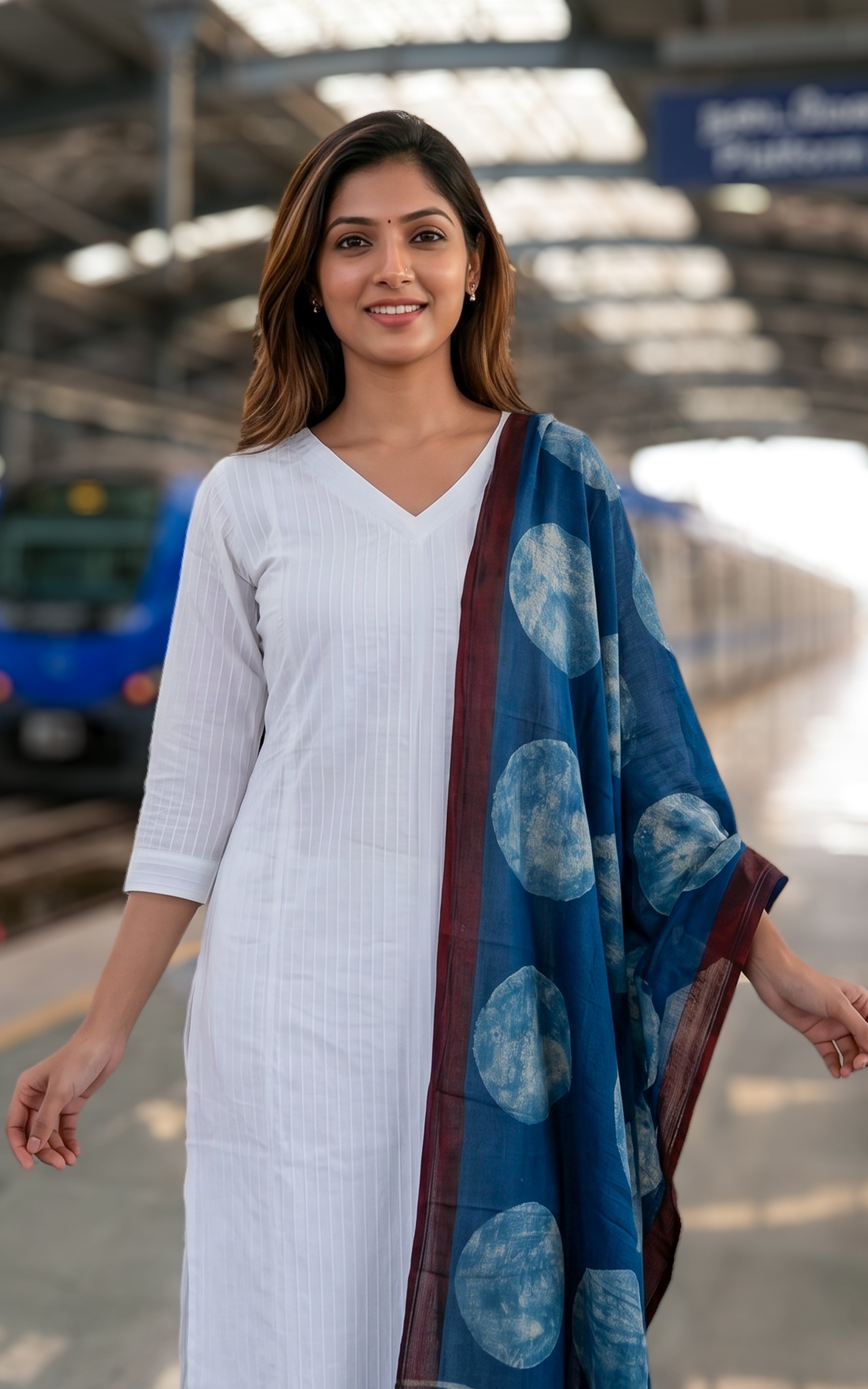 Venba A (Kurti+Dupatta)
