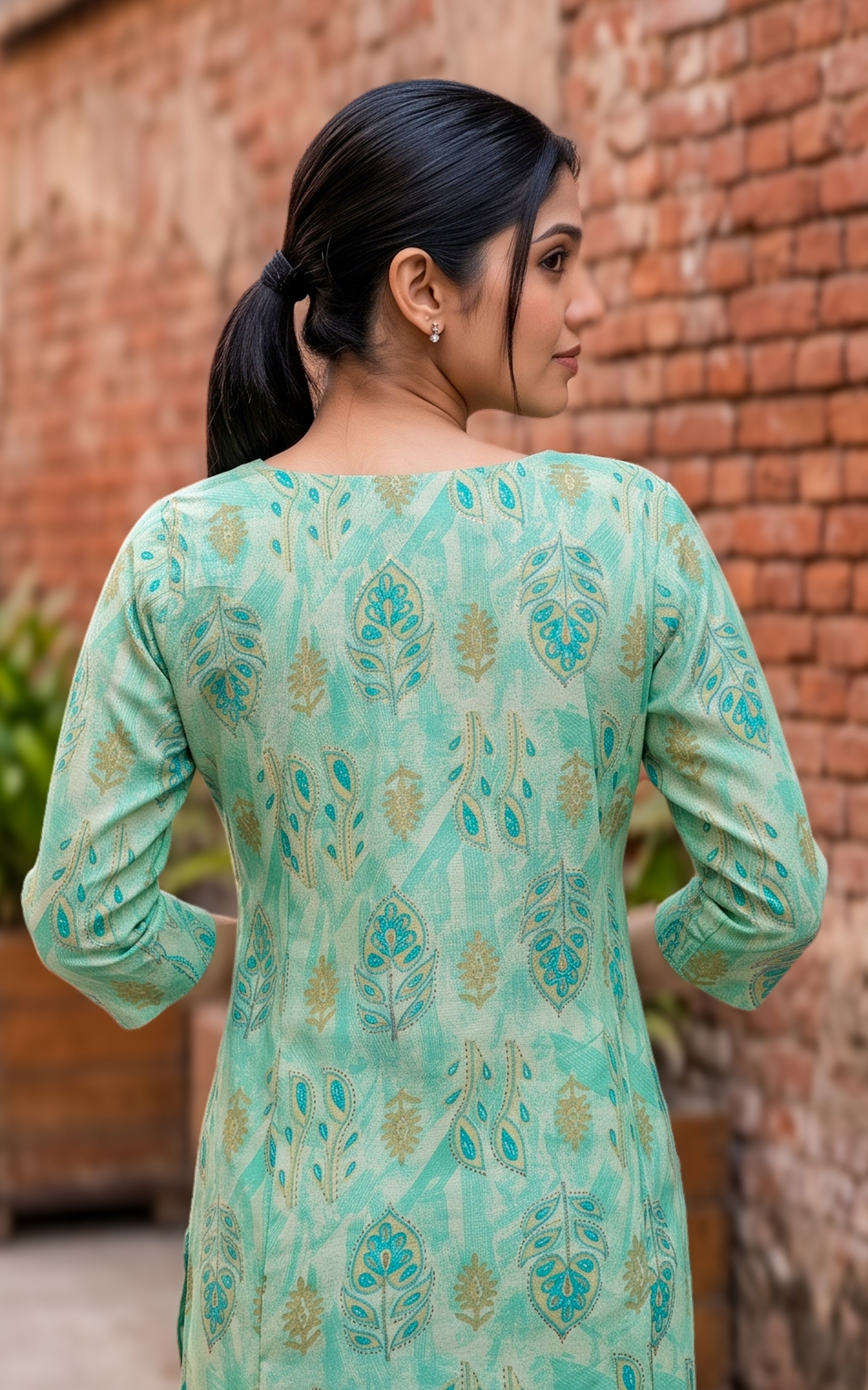 Padmakshi Mint Green