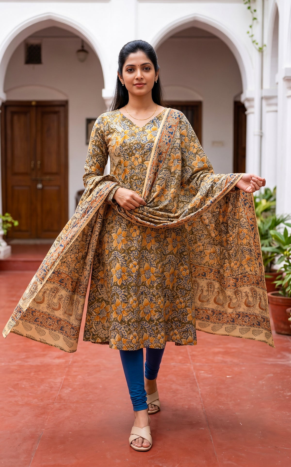 Nimmiya Mustered (Kurti+Dupatta)